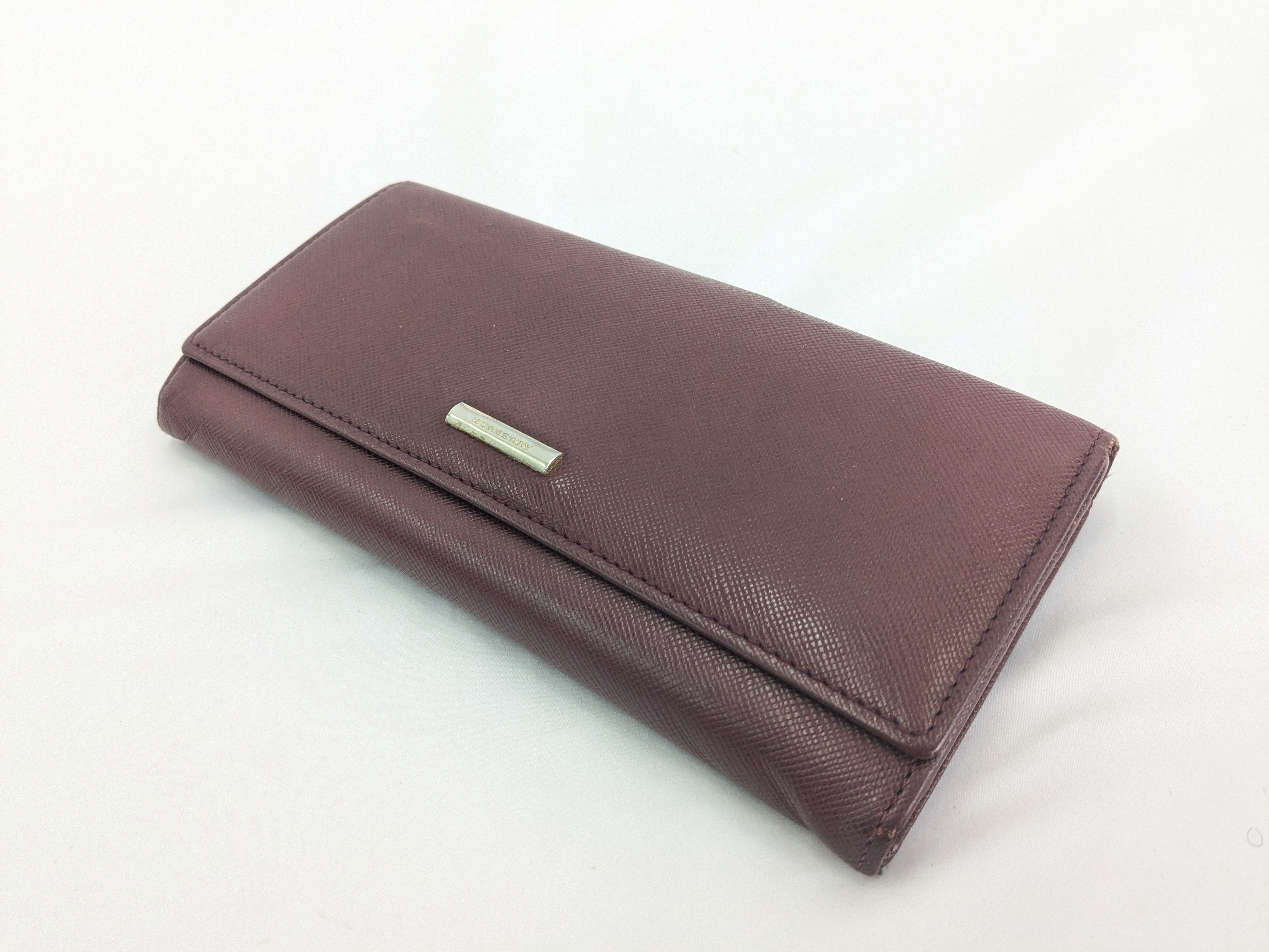 【水曜終了】(10937_0021)BURBERRY バーバリー レザー チェック 財布