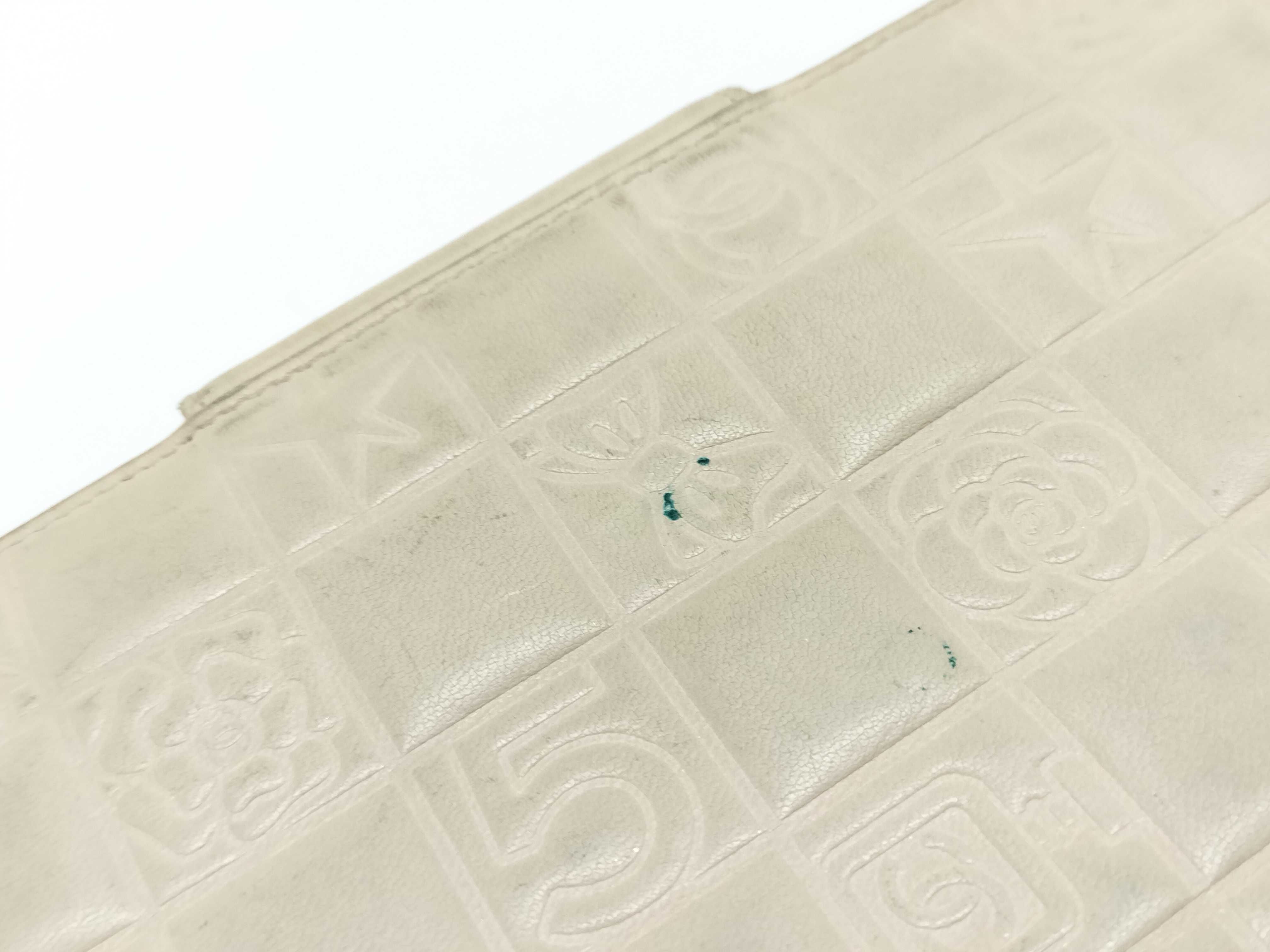 【水曜終了】(10944_0002)CHANEL シャネル アイコン ラムスキン 財布 ココマーク ホワイト