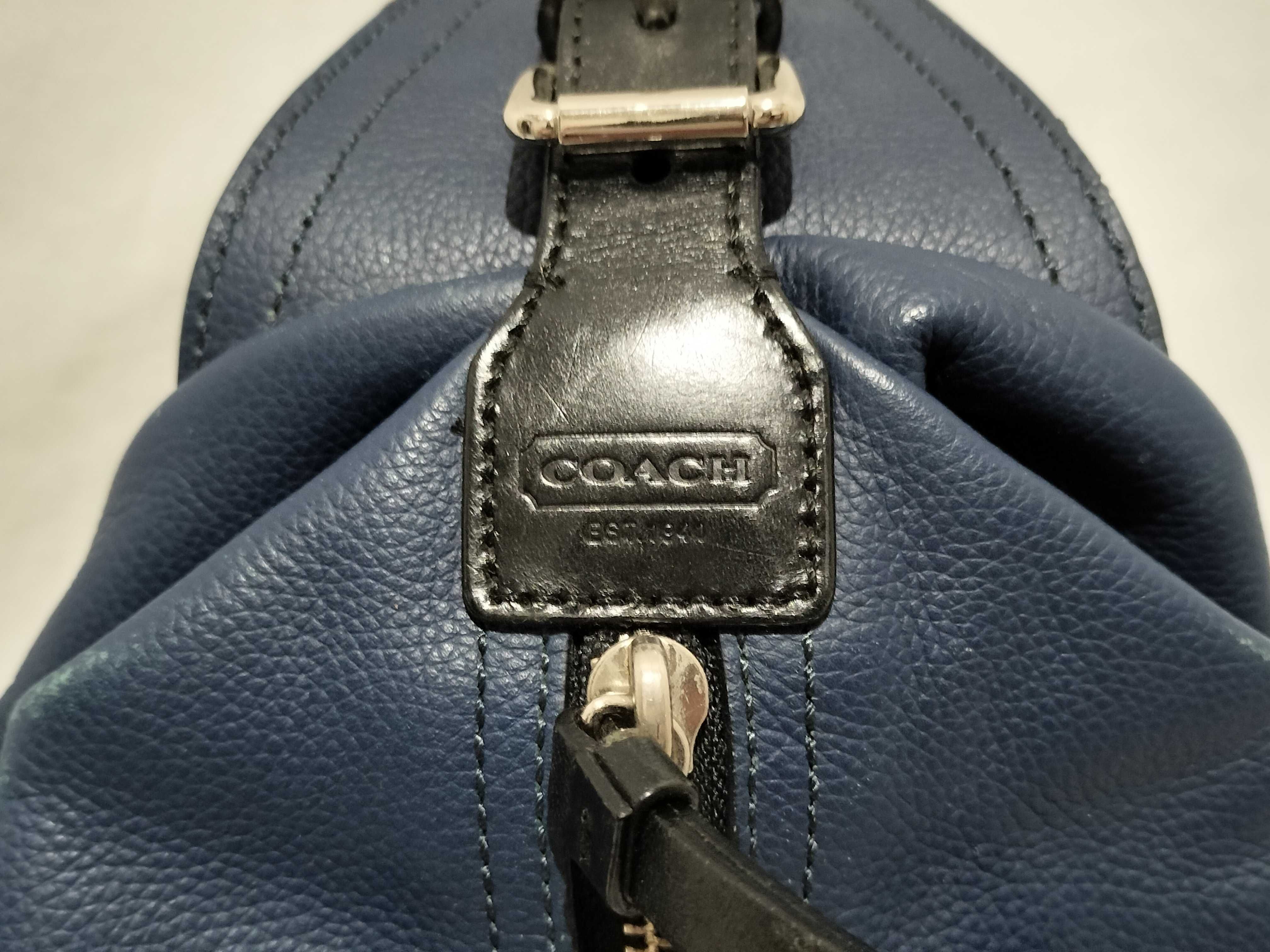 【水曜終了】(10699_0058)COACH ボディバッグ 70360 ネイビー ショルダーバッグ