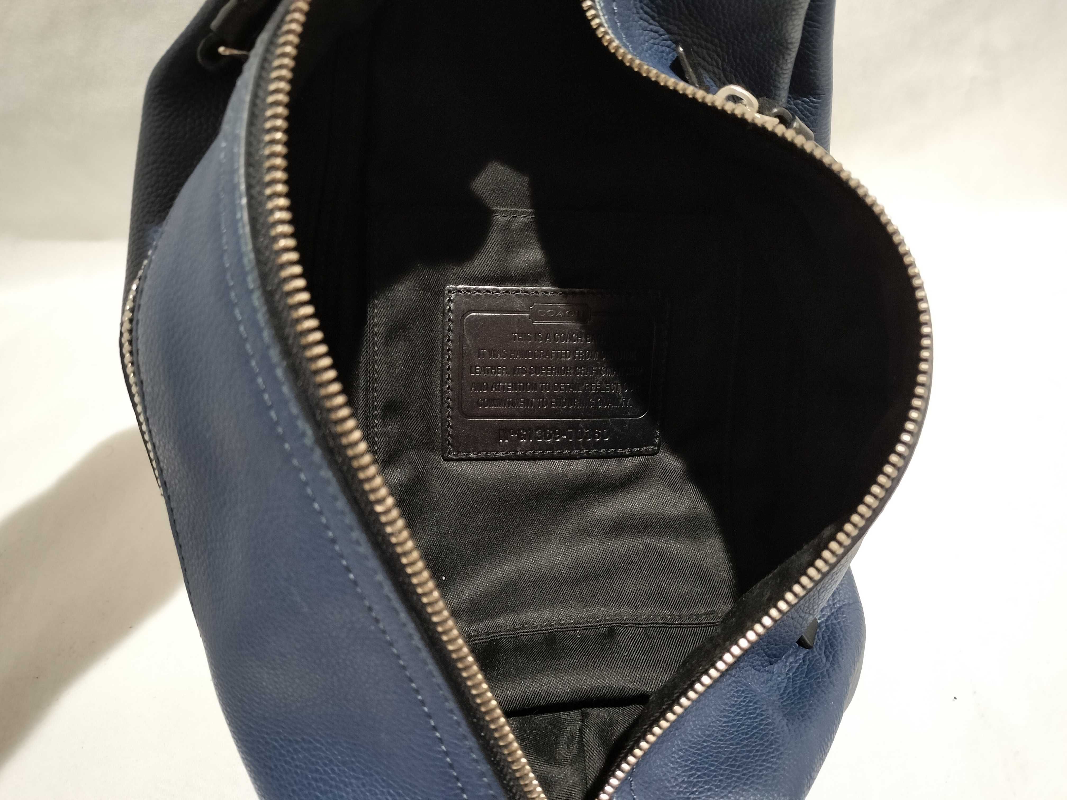 【水曜終了】(10699_0058)COACH ボディバッグ 70360 ネイビー ショルダーバッグ