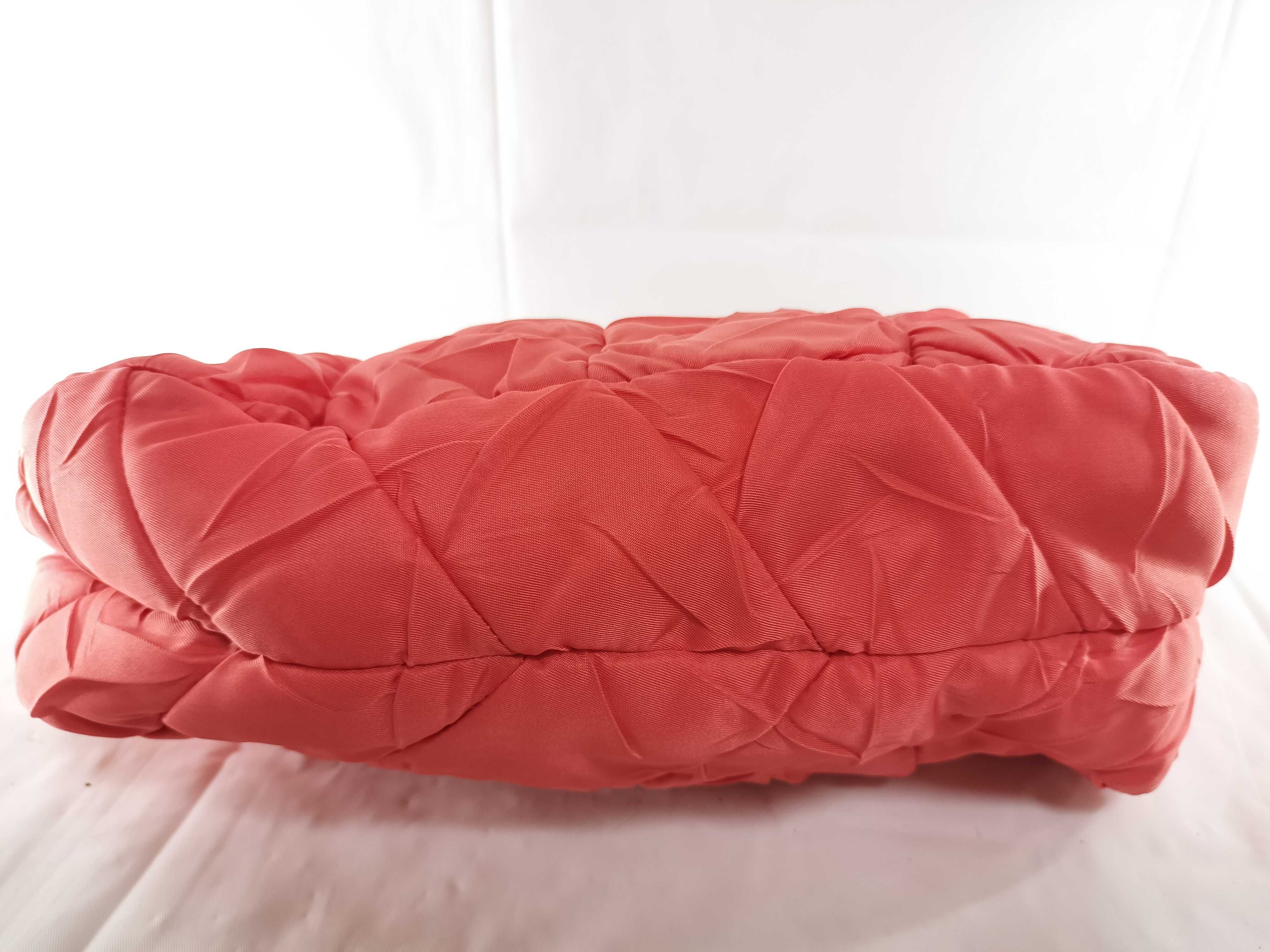 【水曜終了】(10709_0087)PRADA ナイロン BR3774 エナメルハンドル オレンジ ワンショルダー ショルダーバッグ