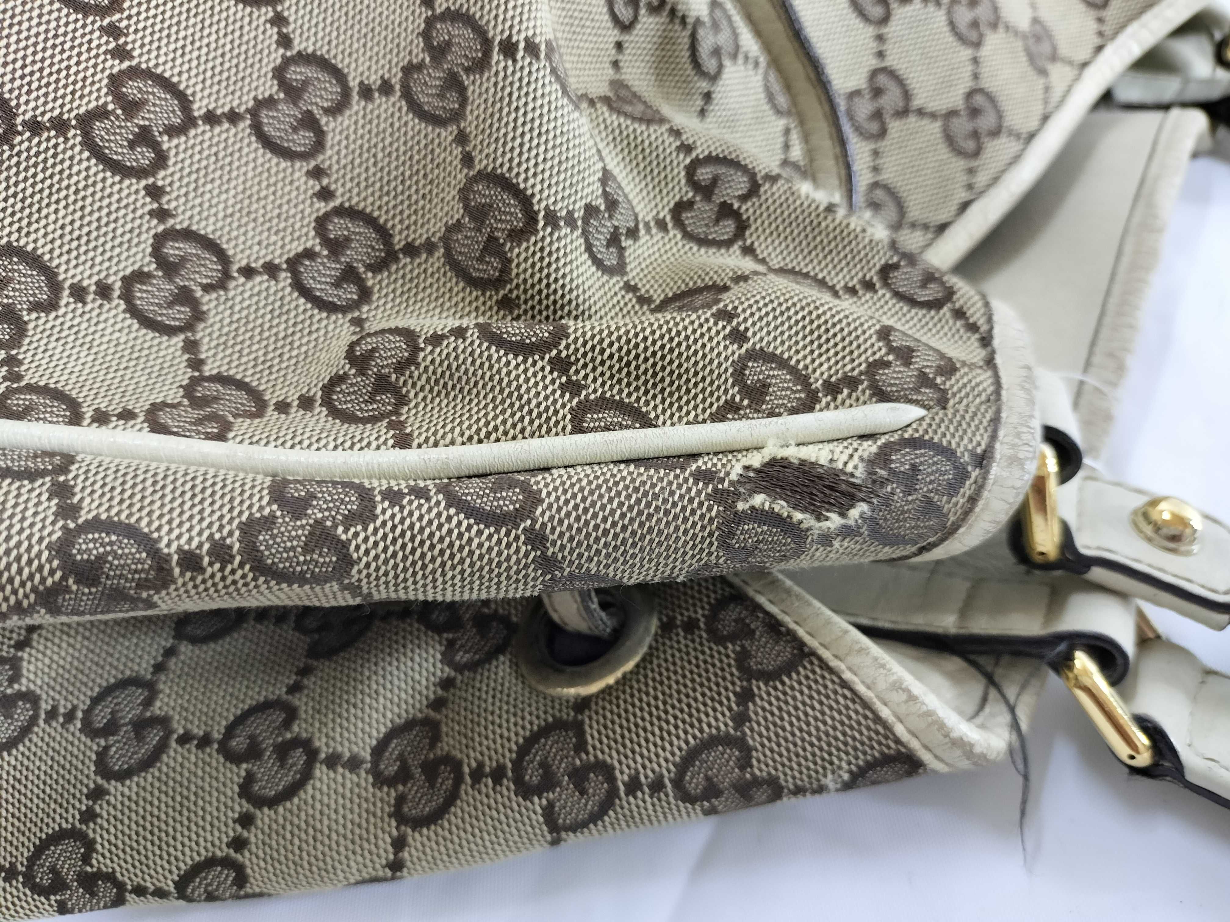 【水曜終了】(10709_0007)GUCCI GGキャンバス 170206 バンブー タッセル トートバッグ トートバッグ