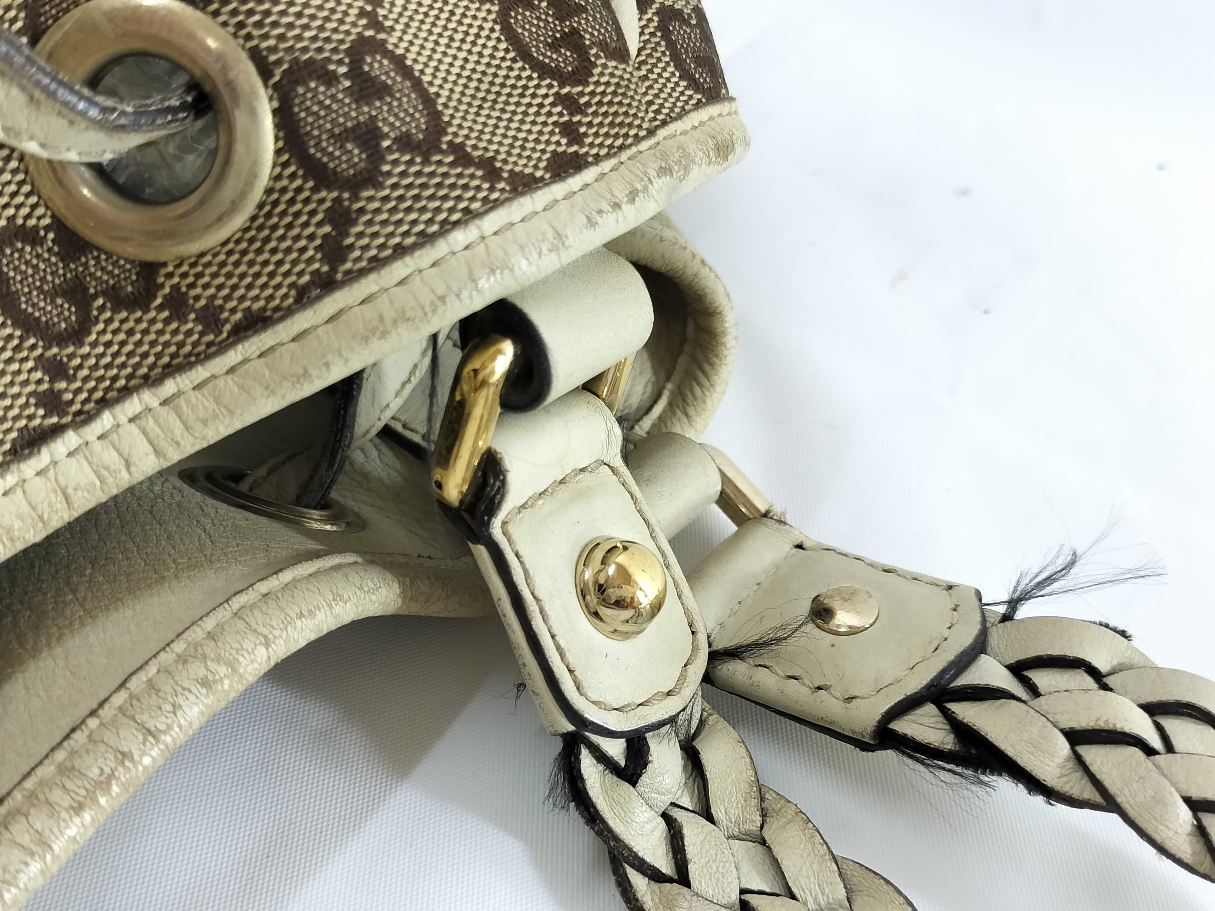 【水曜終了】(10709_0007)GUCCI GGキャンバス 170206 バンブー タッセル トートバッグ トートバッグ