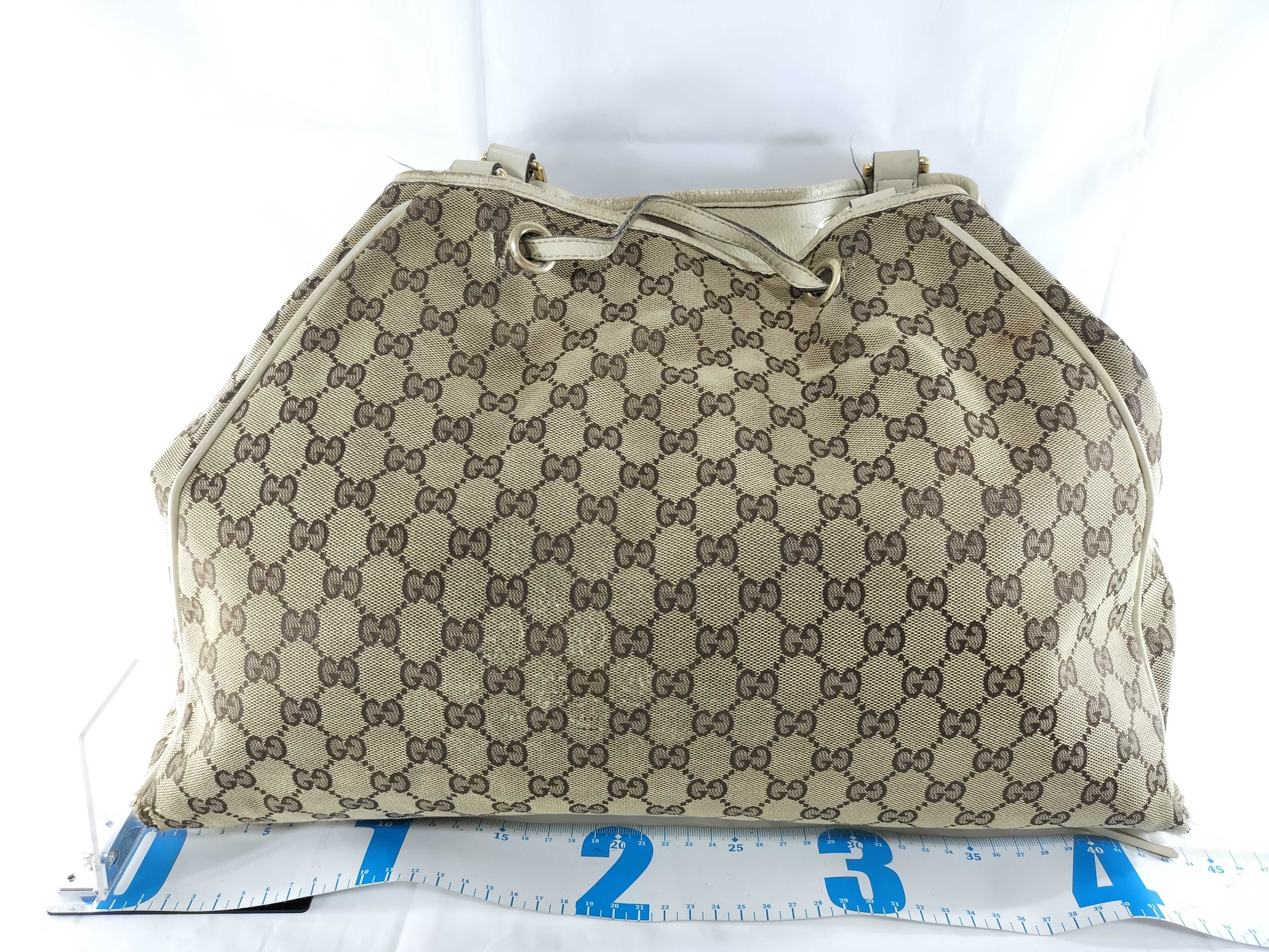 【水曜終了】(10709_0007)GUCCI GGキャンバス 170206 バンブー タッセル トートバッグ トートバッグ