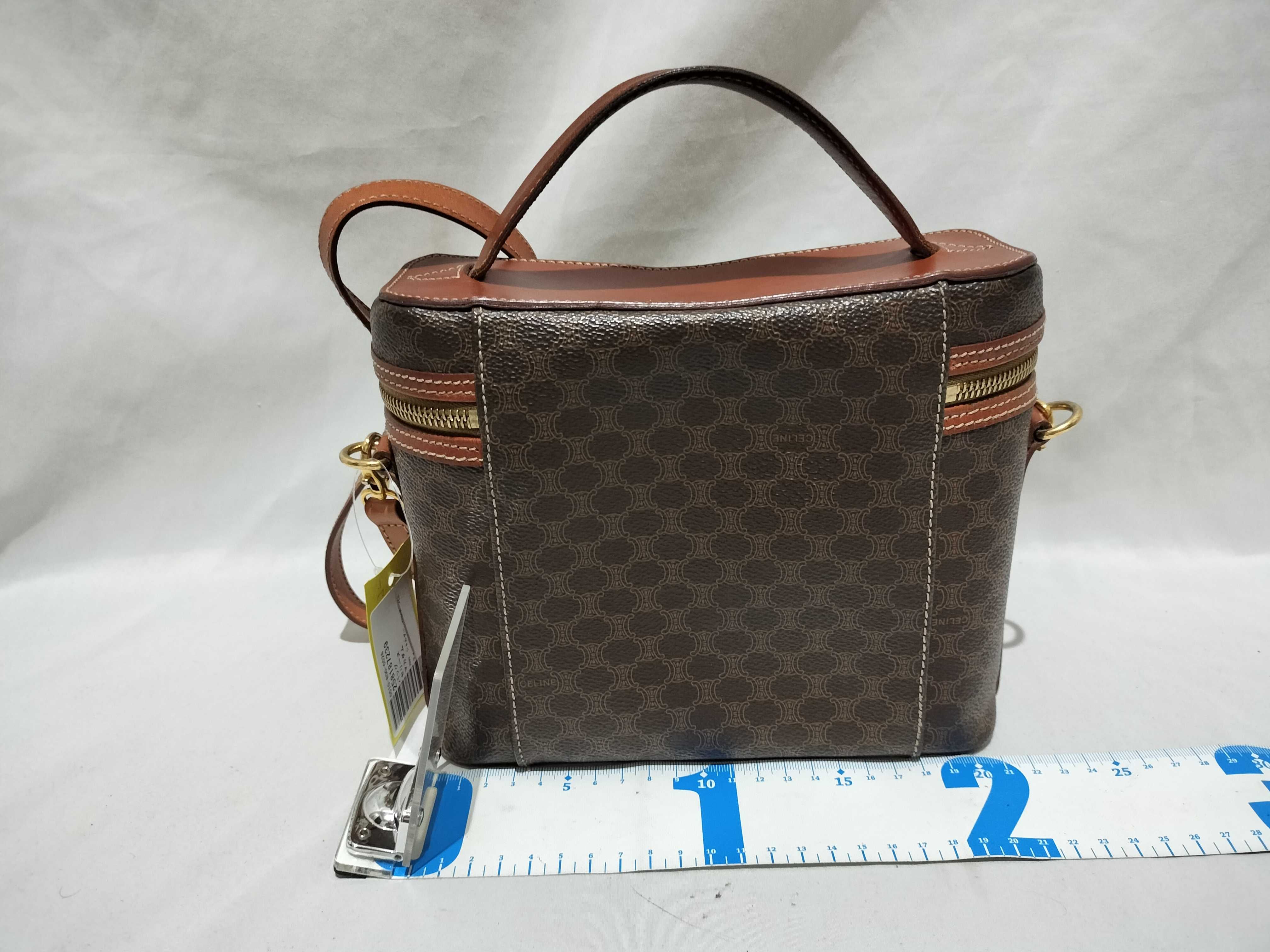 【水曜終了】(10709_0062)CELINE 2way ショルダー ハンド バニティ ショルダーバッグ