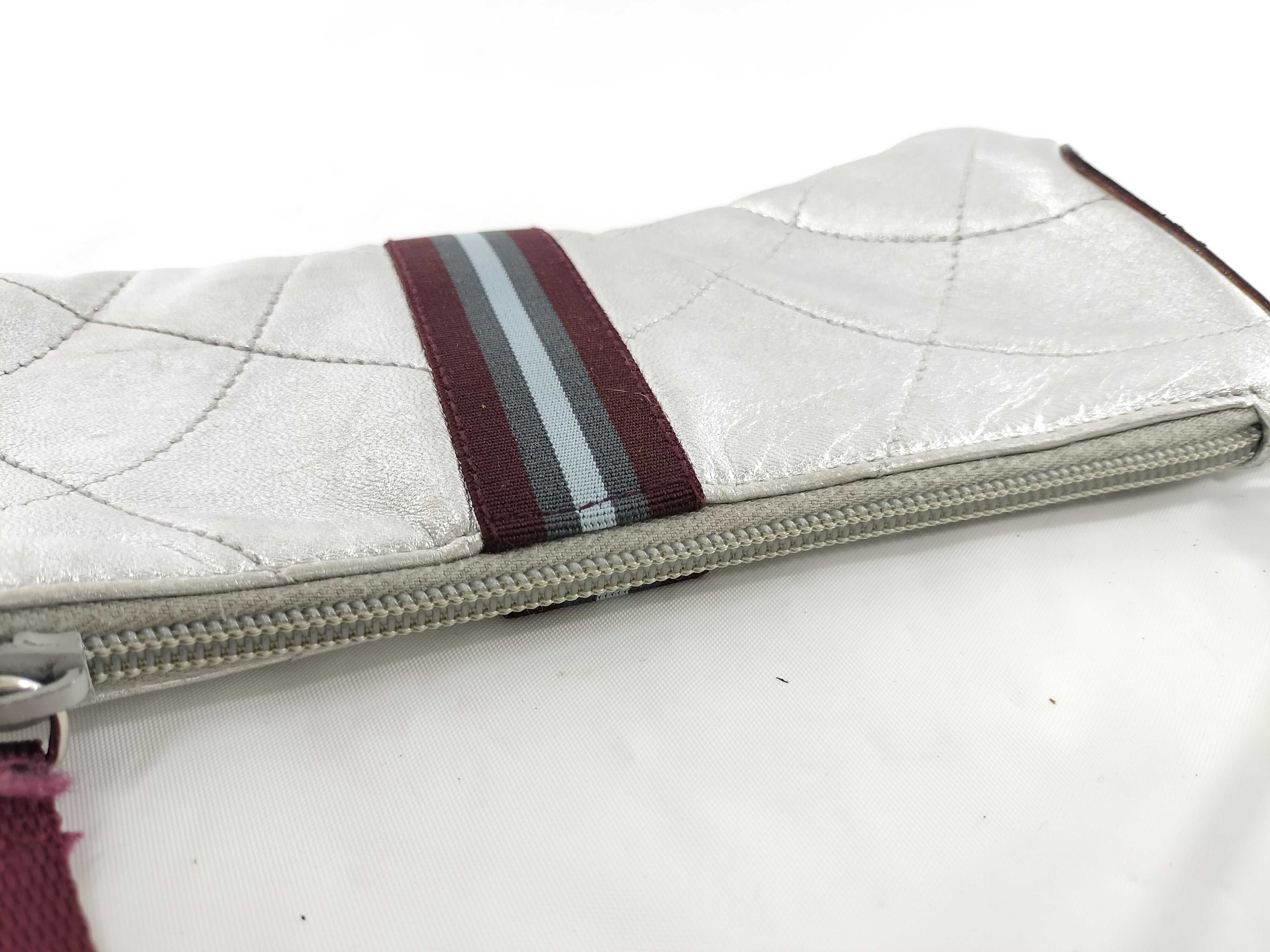 【水曜終了】(10702_0042)PRADA プラダ メタリック ライン ミニバッグ ショルダーバッグ