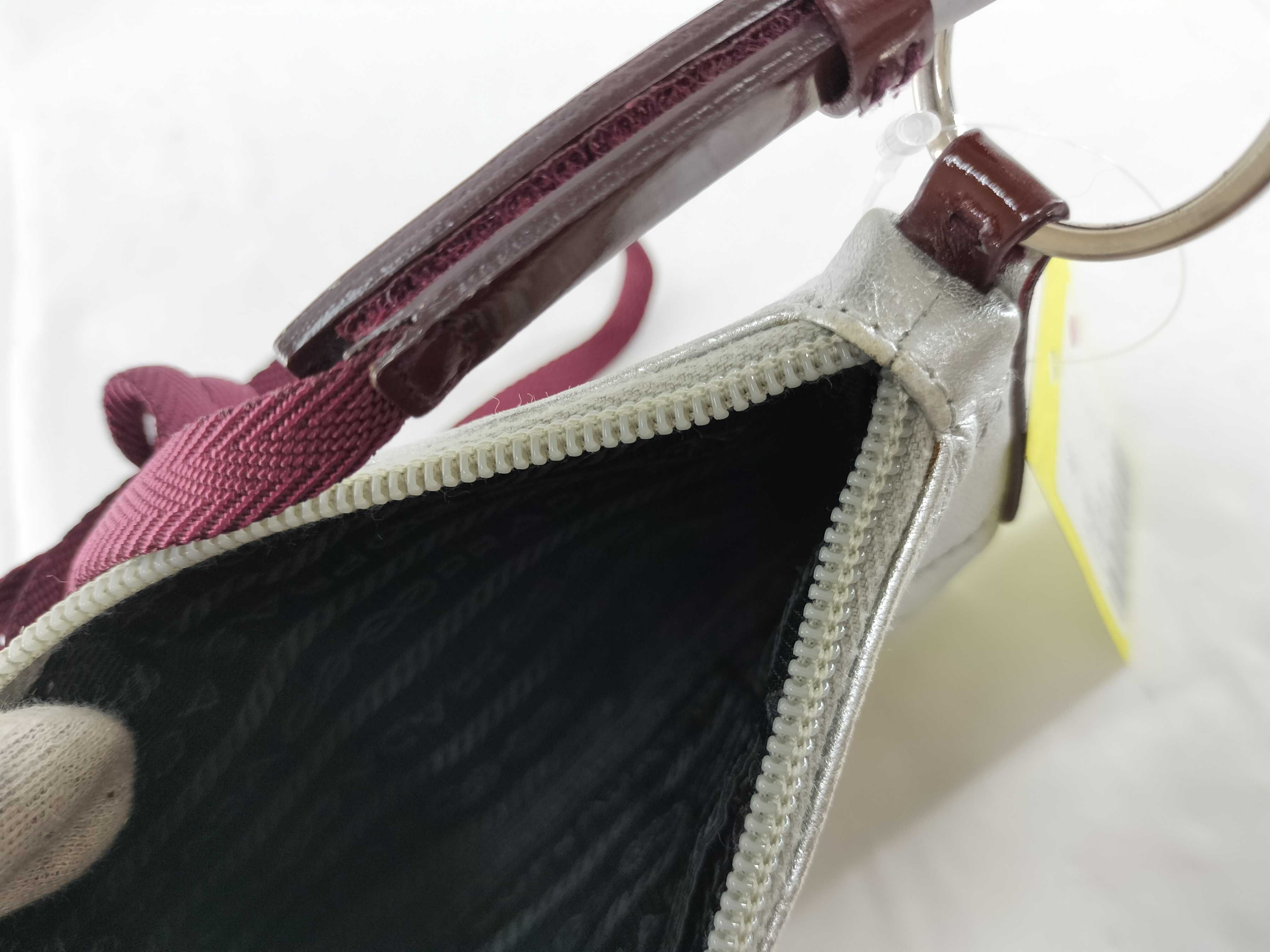 【水曜終了】(10702_0042)PRADA プラダ メタリック ライン ミニバッグ ショルダーバッグ