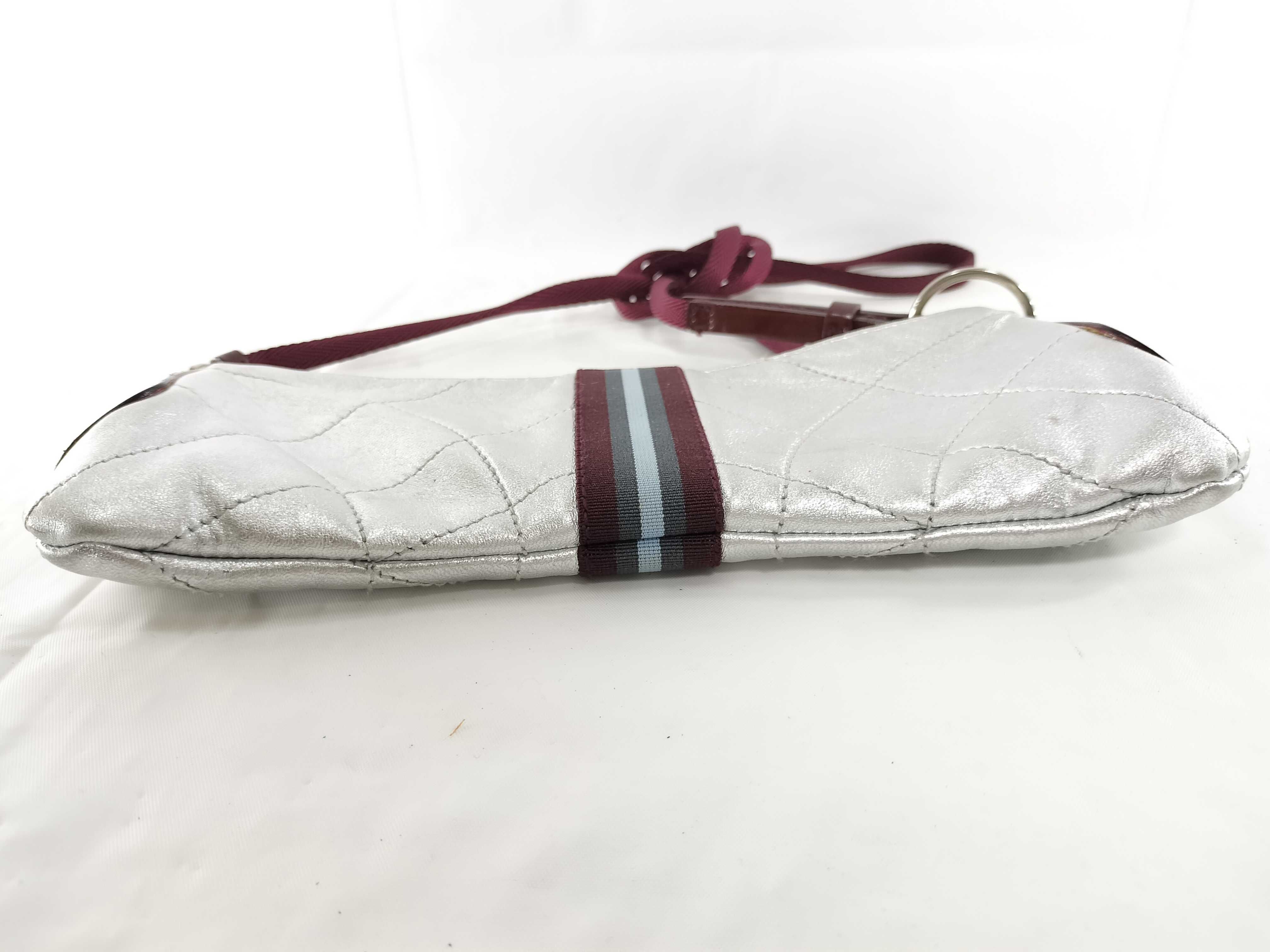 【水曜終了】(10702_0042)PRADA プラダ メタリック ライン ミニバッグ ショルダーバッグ