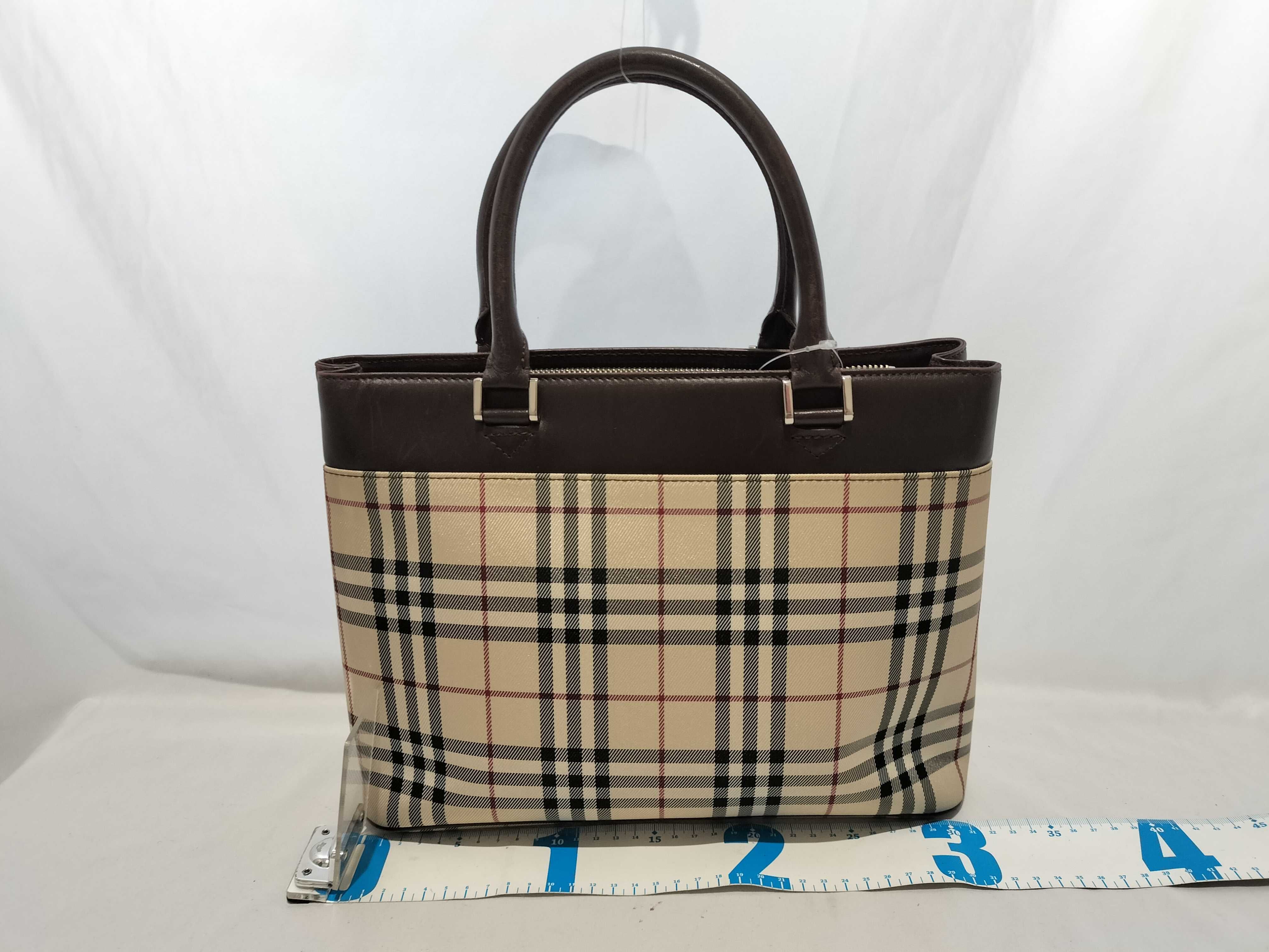 【水曜終了】(10699_0128)BURBERRY ノバチェック ハンドバッグ ハンドバッグ