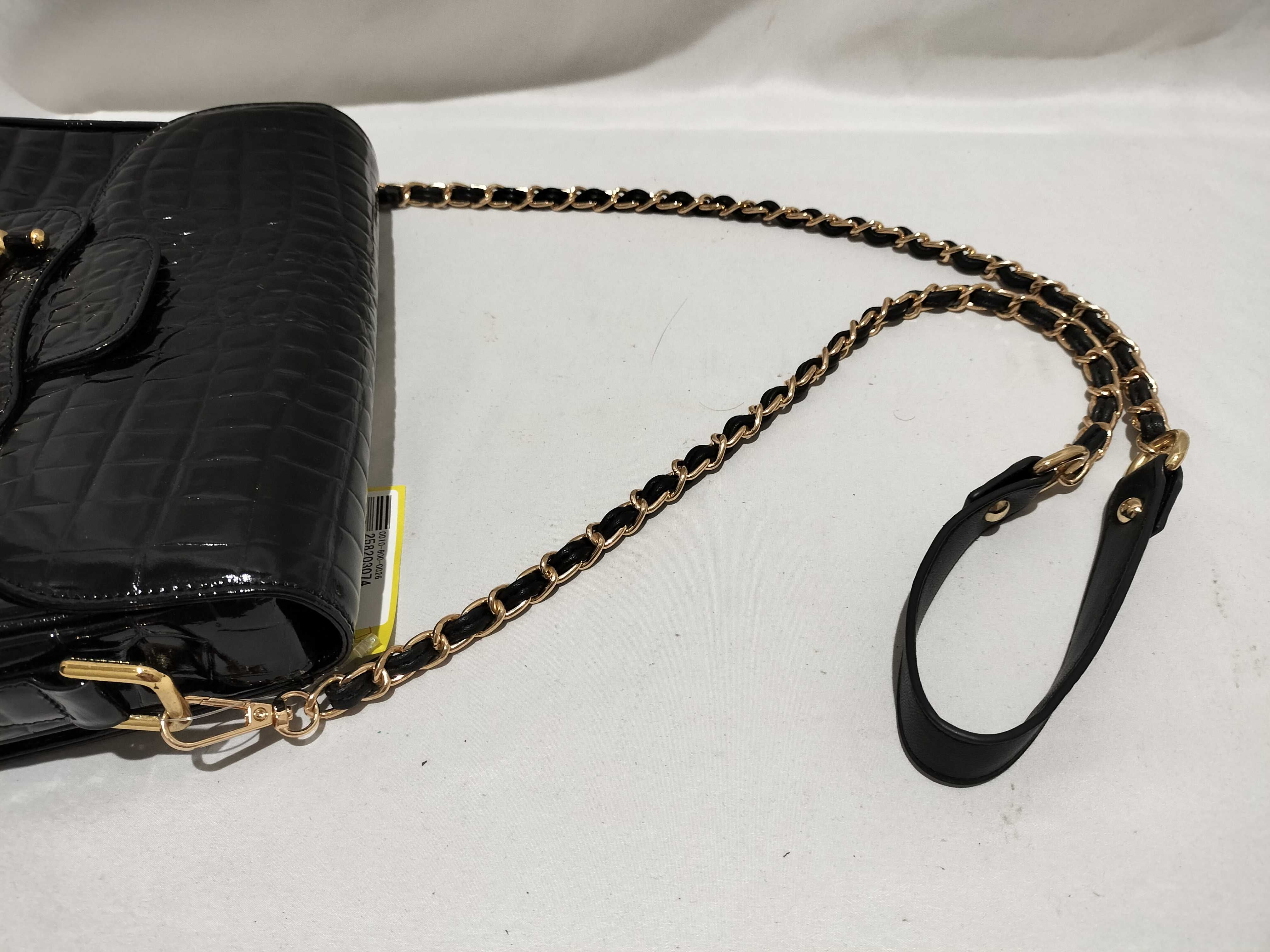 【水曜終了】(10709_0001)▼GUCCI パフューム クロコダイル風 チェーン ショルダー オールド ショルダーバッグ