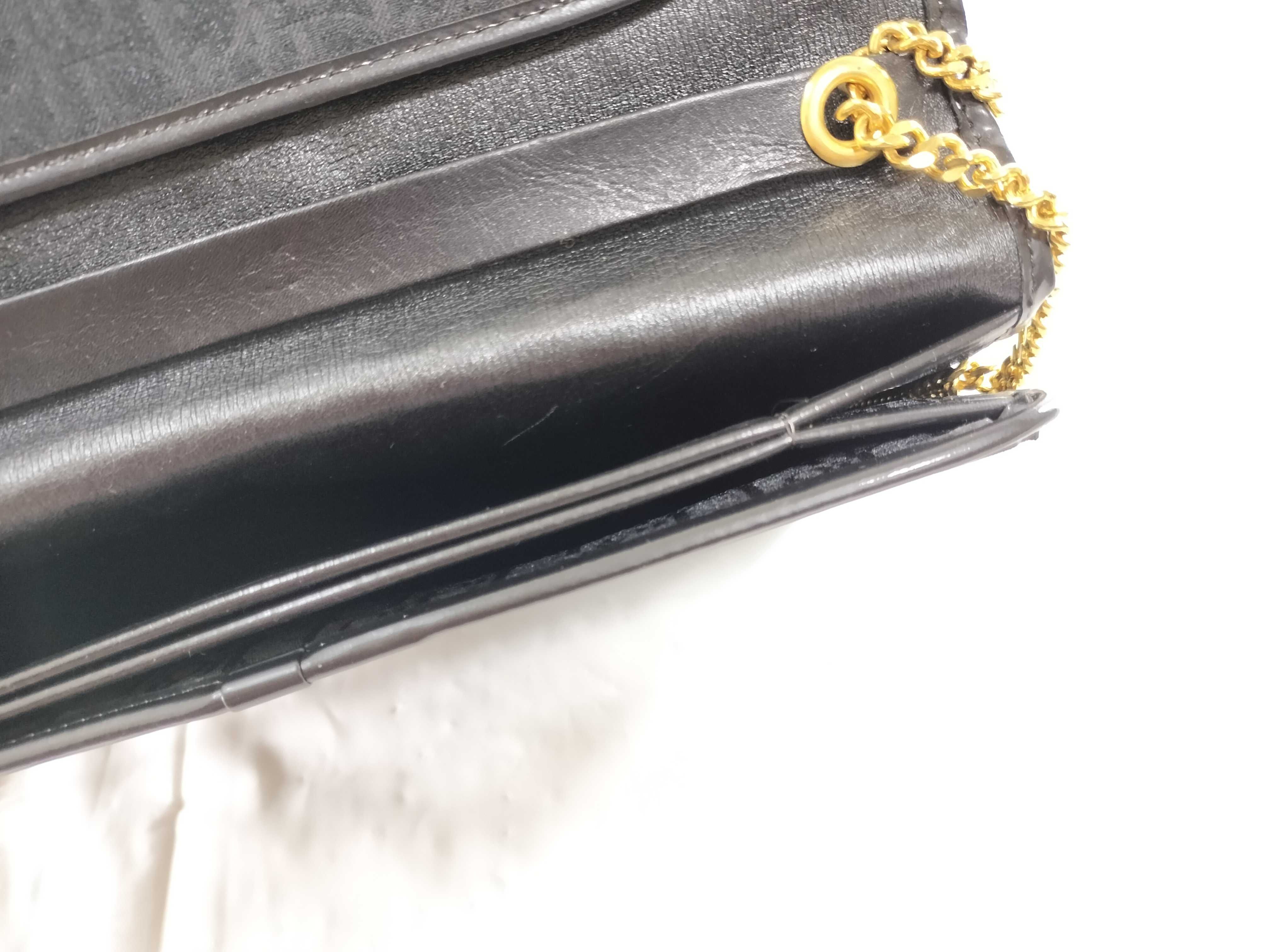 【水曜終了】(10699_0258)Dior トロッター トロッター キャンバス チェーンショルダーバッグ ブラック ショルダーバッグ