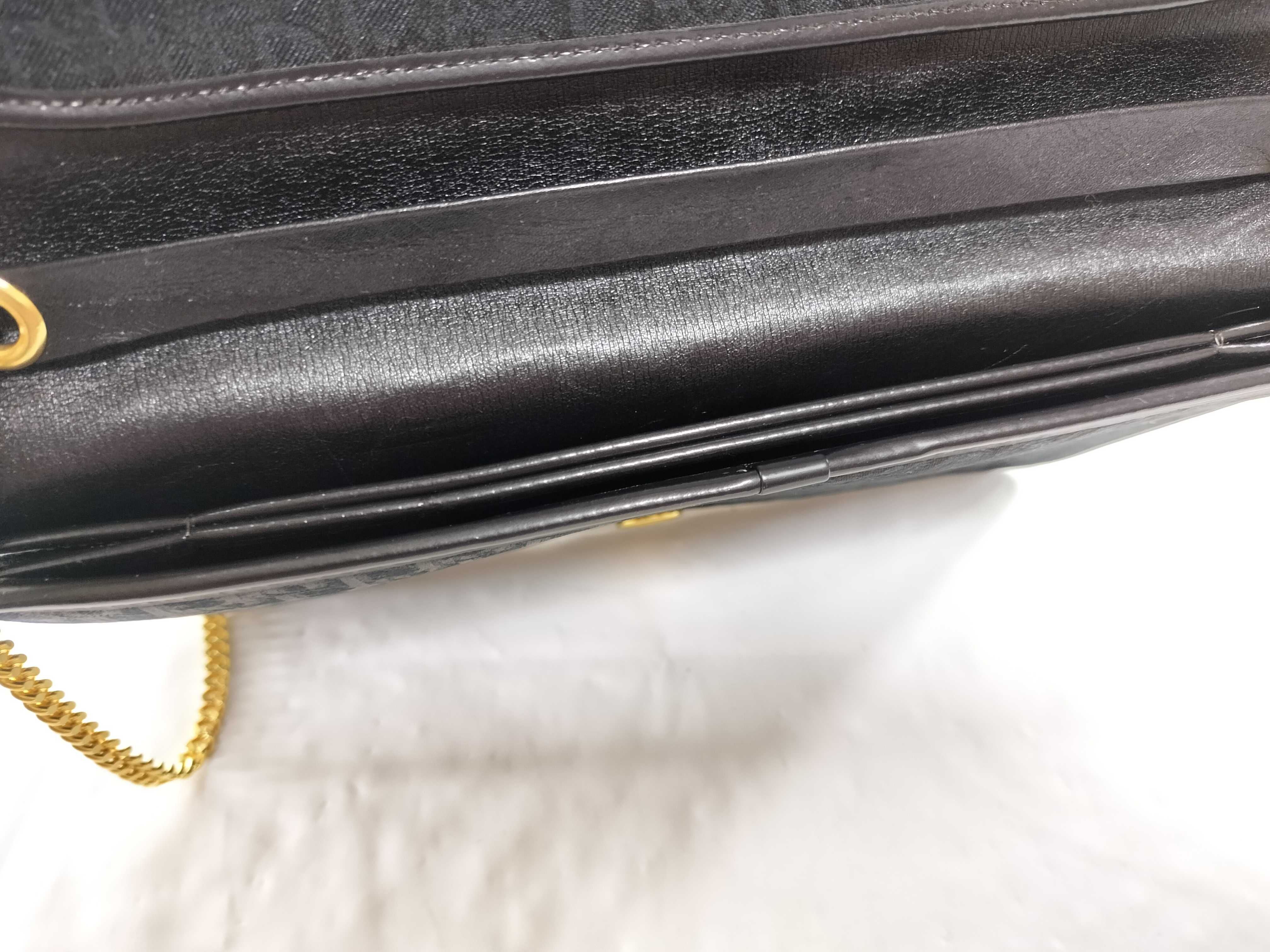 【水曜終了】(10699_0258)Dior トロッター トロッター キャンバス チェーンショルダーバッグ ブラック ショルダーバッグ