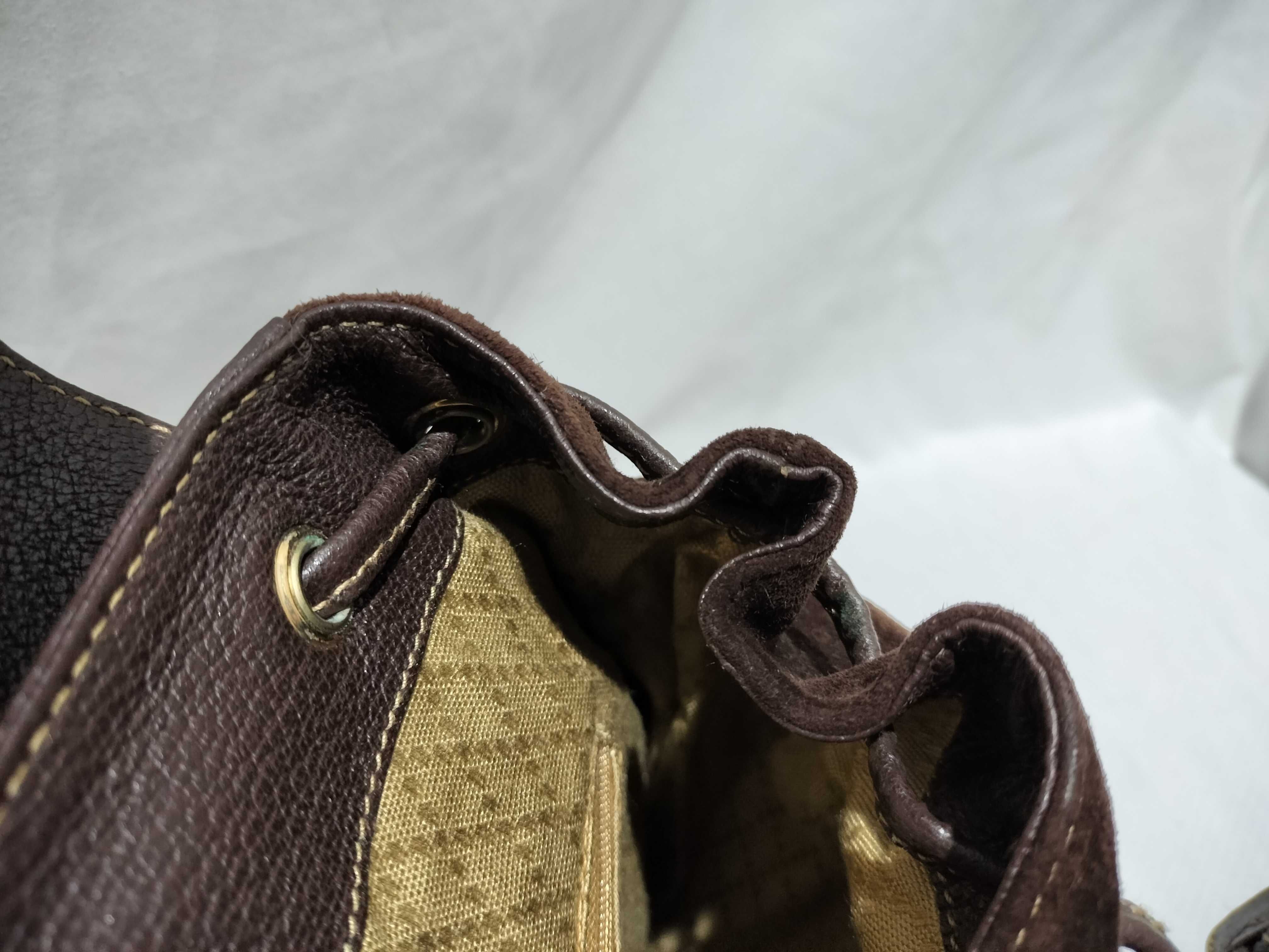 【水曜終了】(10709_0010)GUCCI バンブー 003 1705 0030 リュック 巾着 スエード リュックサック