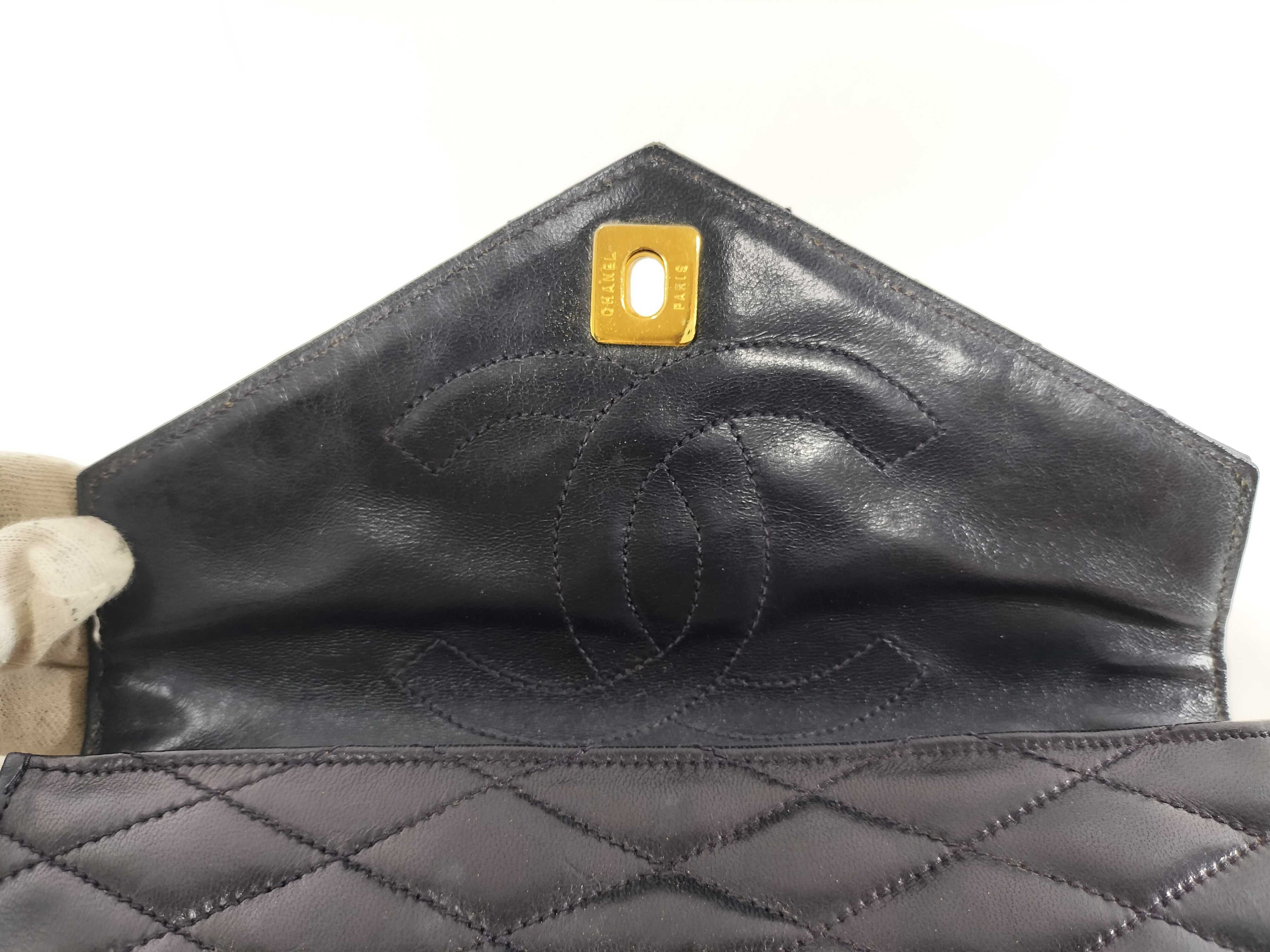 【水曜終了】(10707_0003)CHANEL ラムスキン ハンドバッグ ハンドバッグ