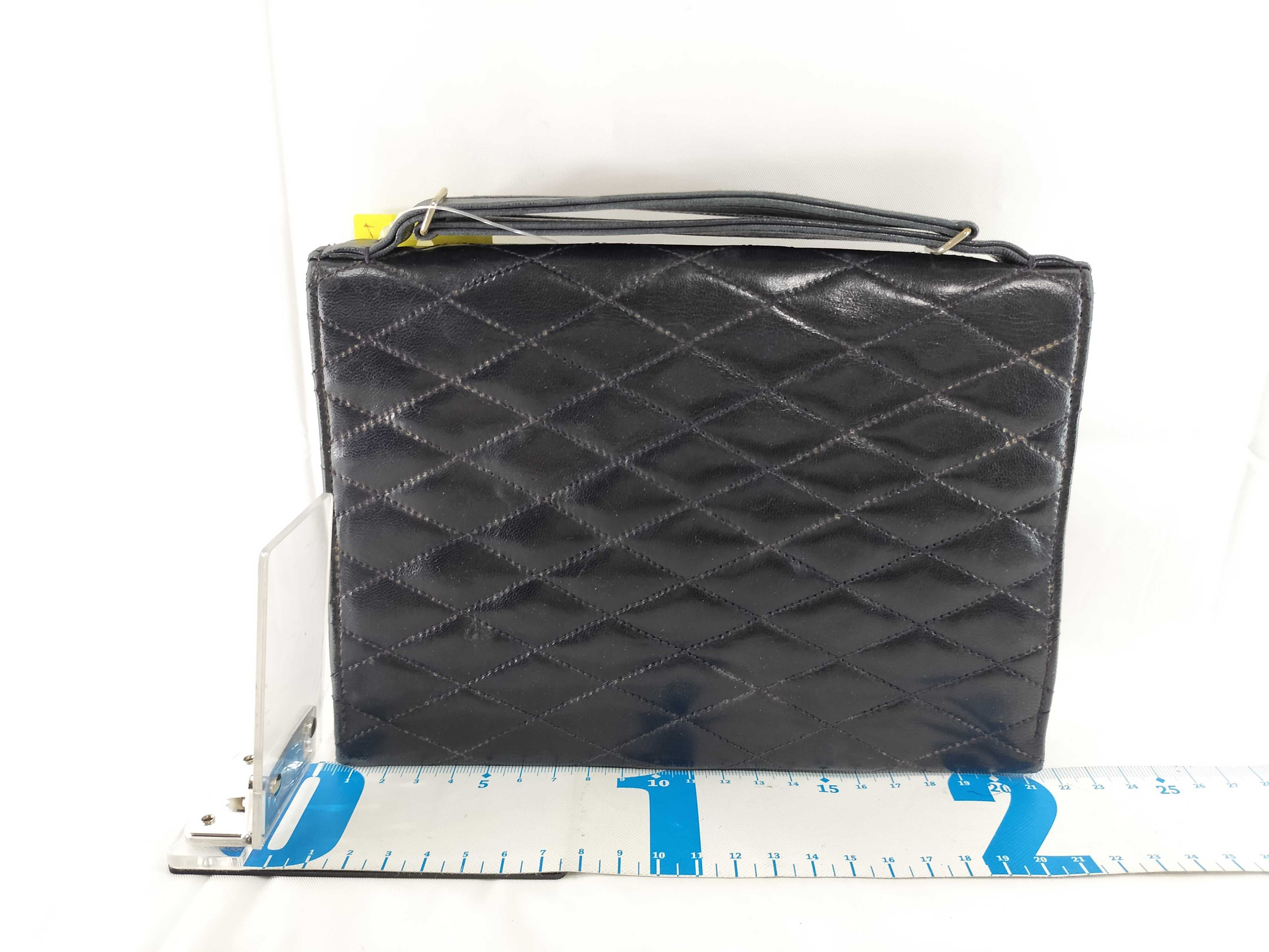 【水曜終了】(10707_0003)CHANEL ラムスキン ハンドバッグ ハンドバッグ