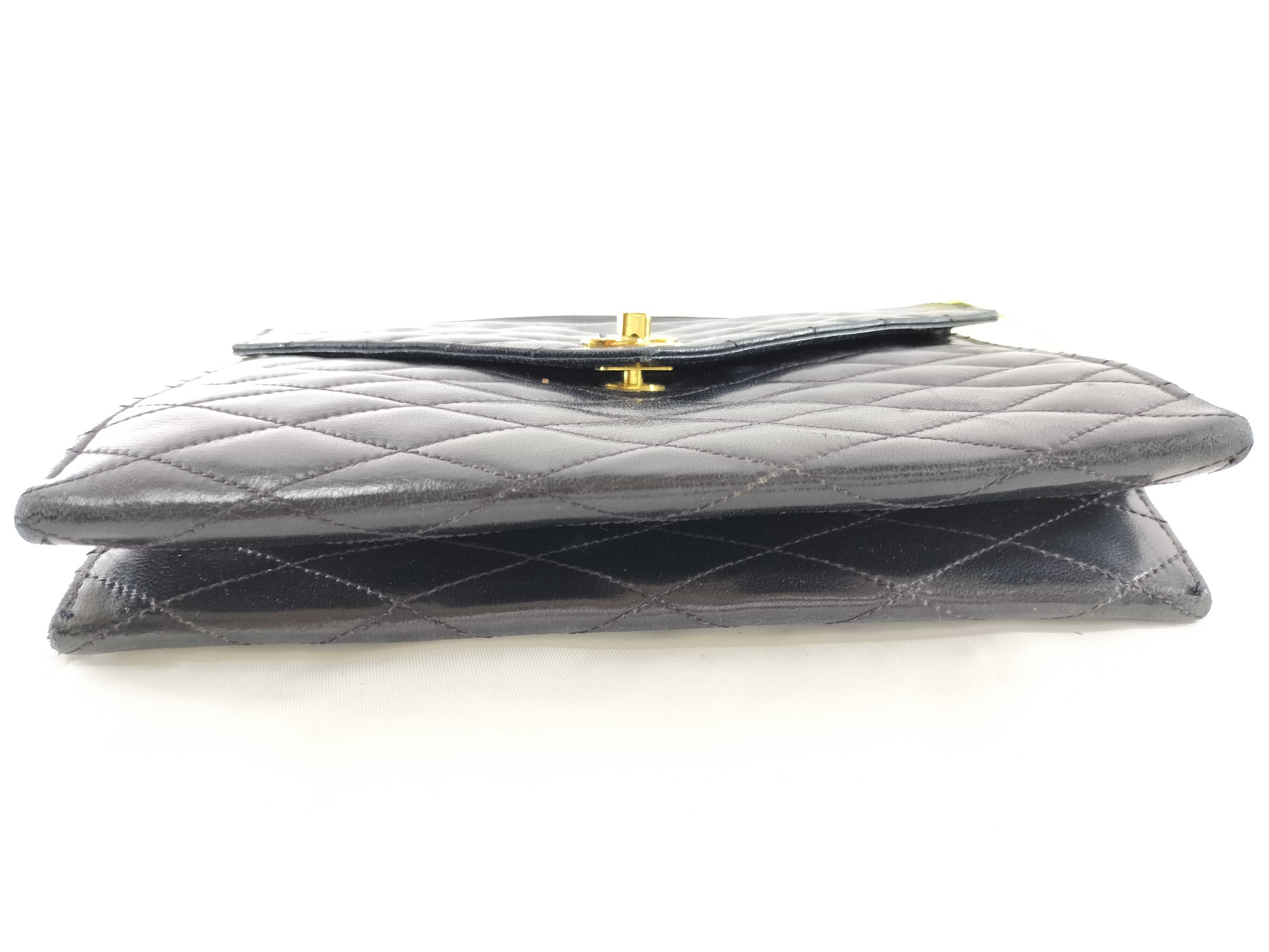 【水曜終了】(10707_0003)CHANEL ラムスキン ハンドバッグ ハンドバッグ