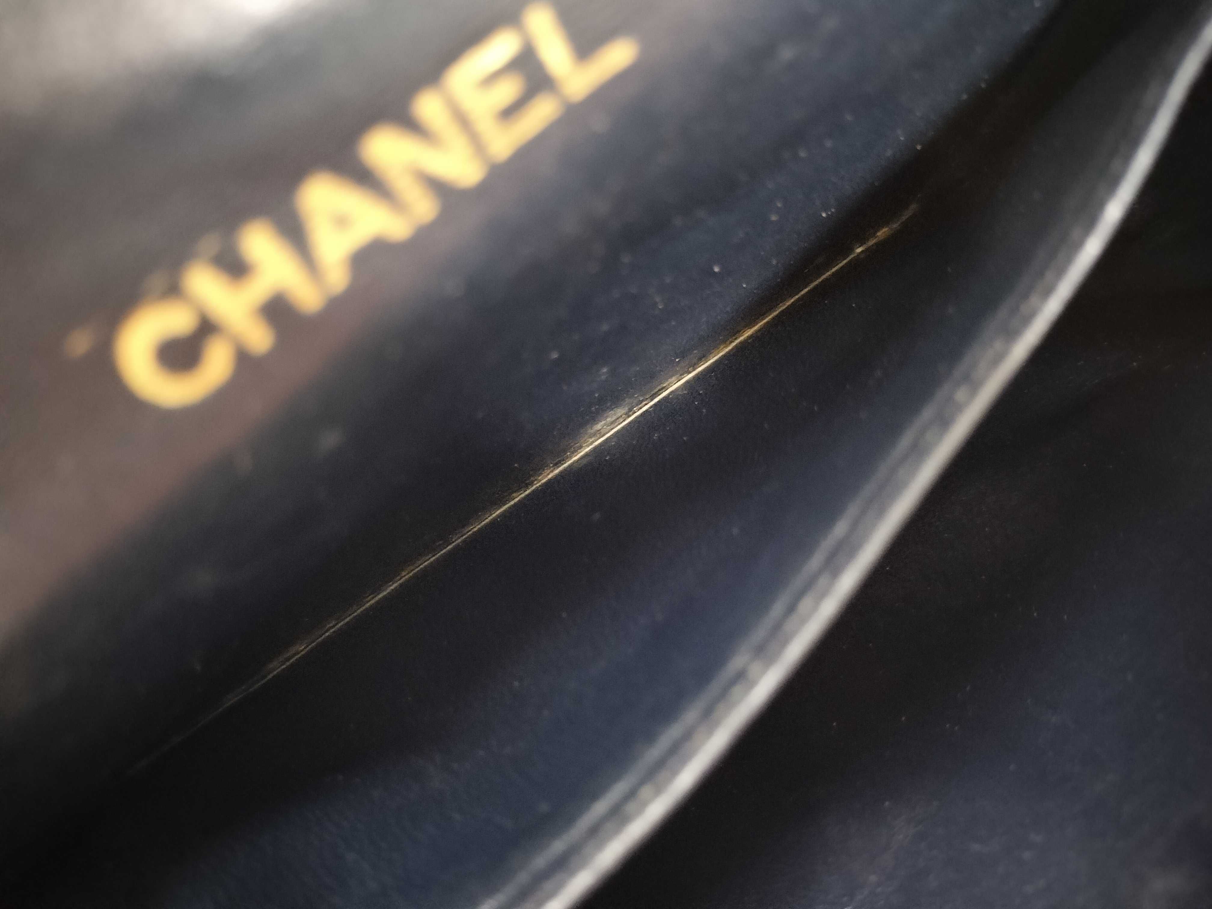 【水曜終了】(10707_0003)CHANEL ラムスキン ハンドバッグ ハンドバッグ