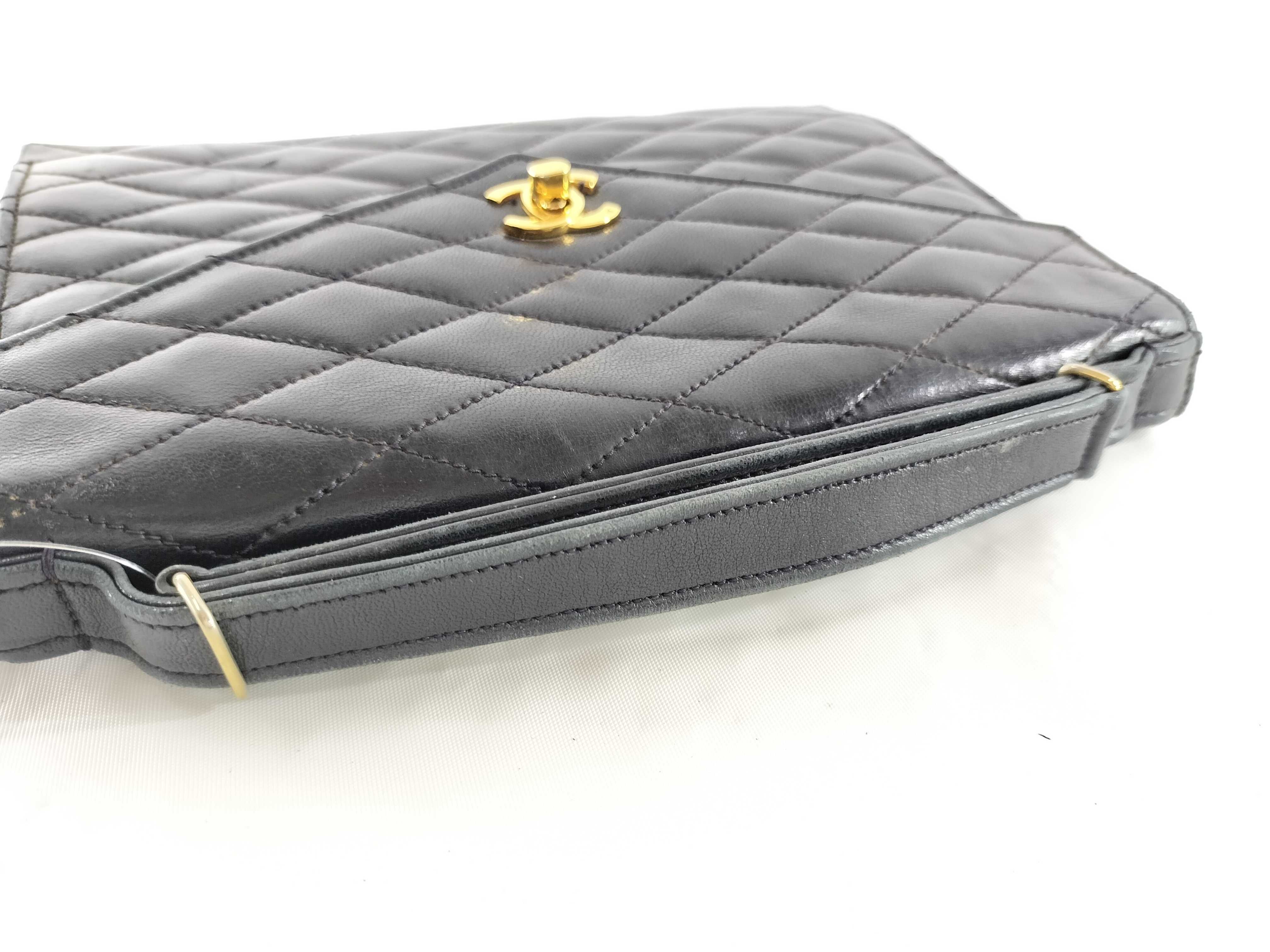 【水曜終了】(10707_0003)CHANEL ラムスキン ハンドバッグ ハンドバッグ