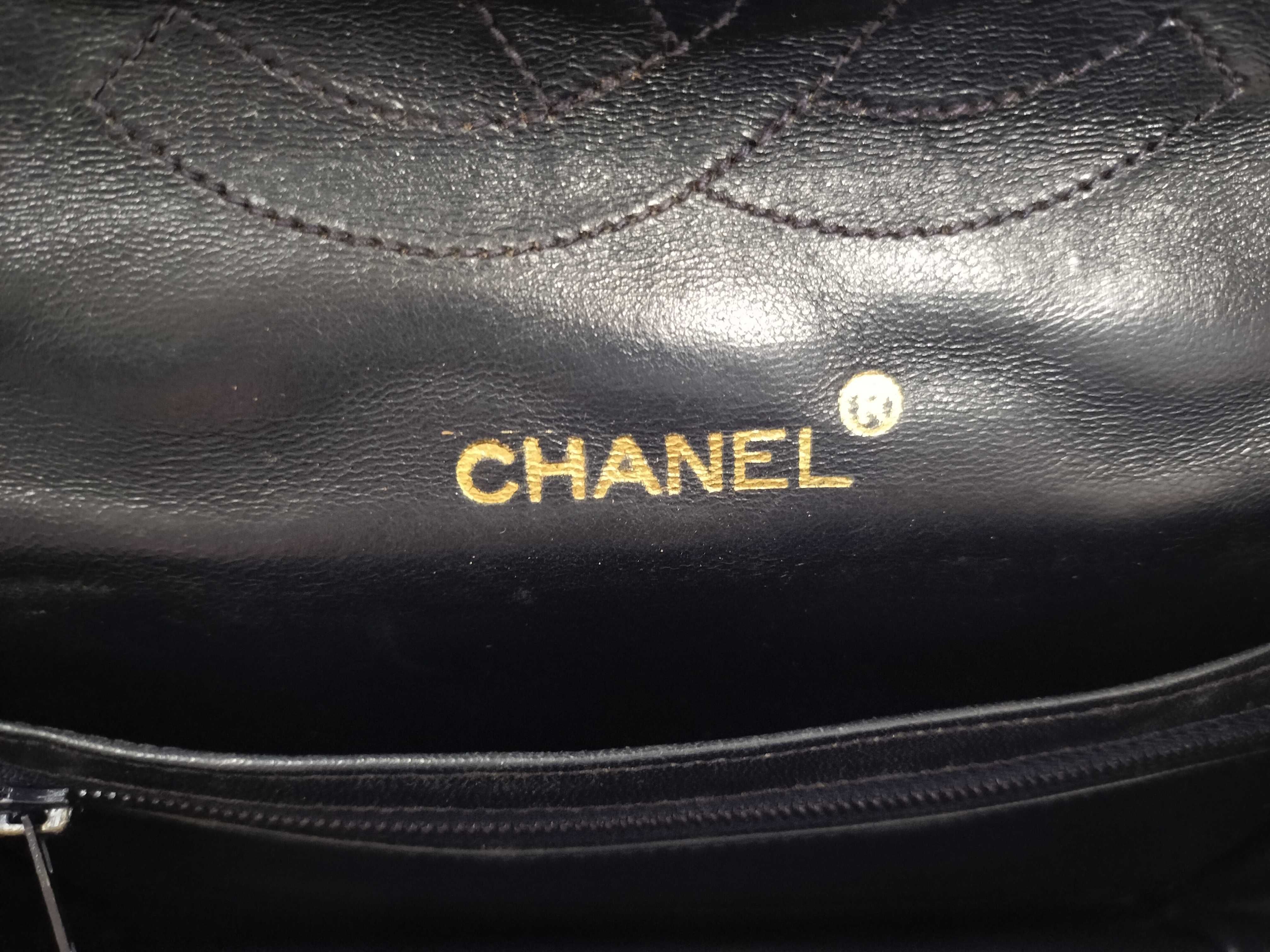 【水曜終了】(10707_0003)CHANEL ラムスキン ハンドバッグ ハンドバッグ