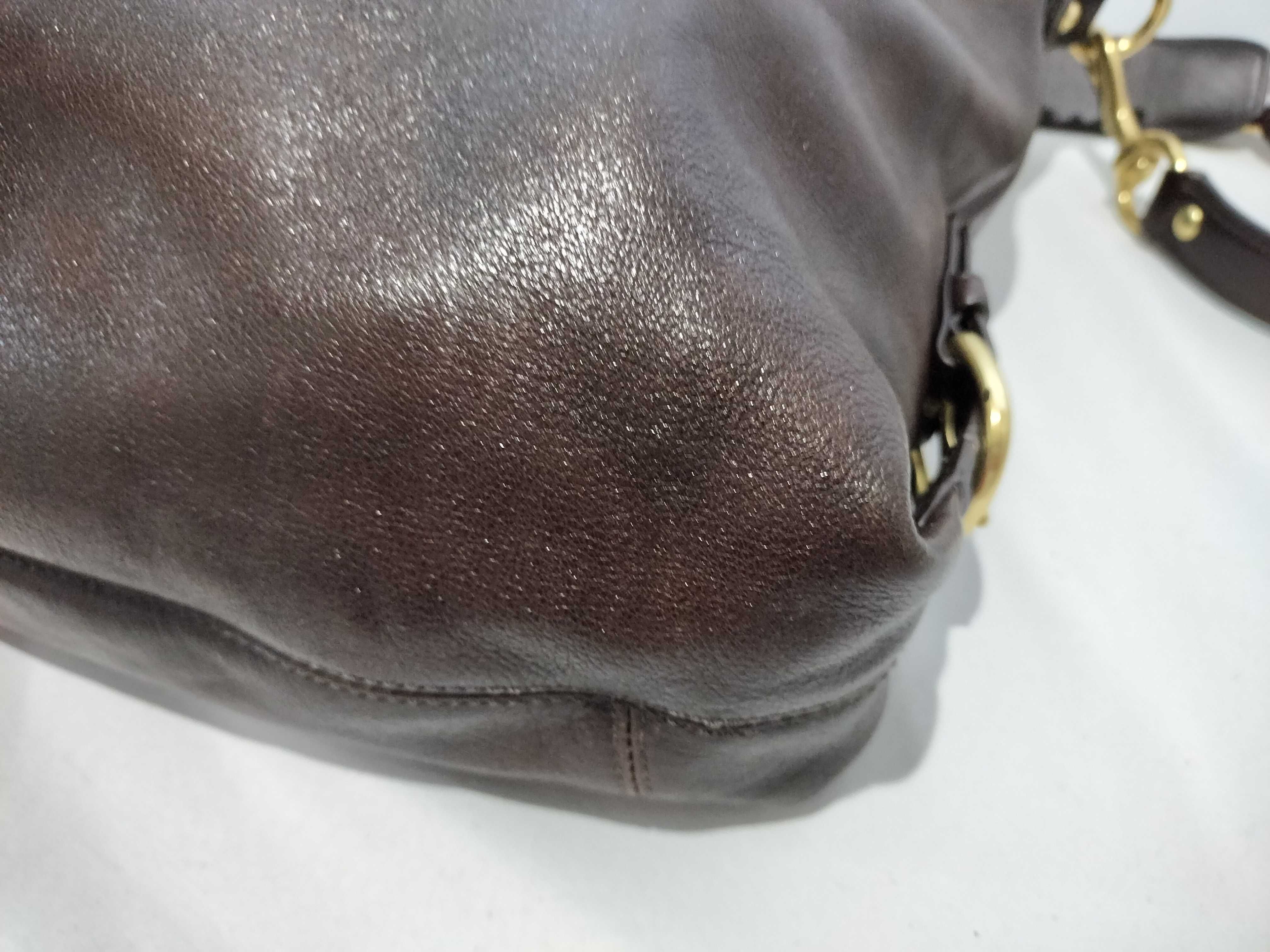 【水曜終了】(10699_0065)COACH 12935 マディソンレザージュリアン ブラウン レザー ショルダーバッグ