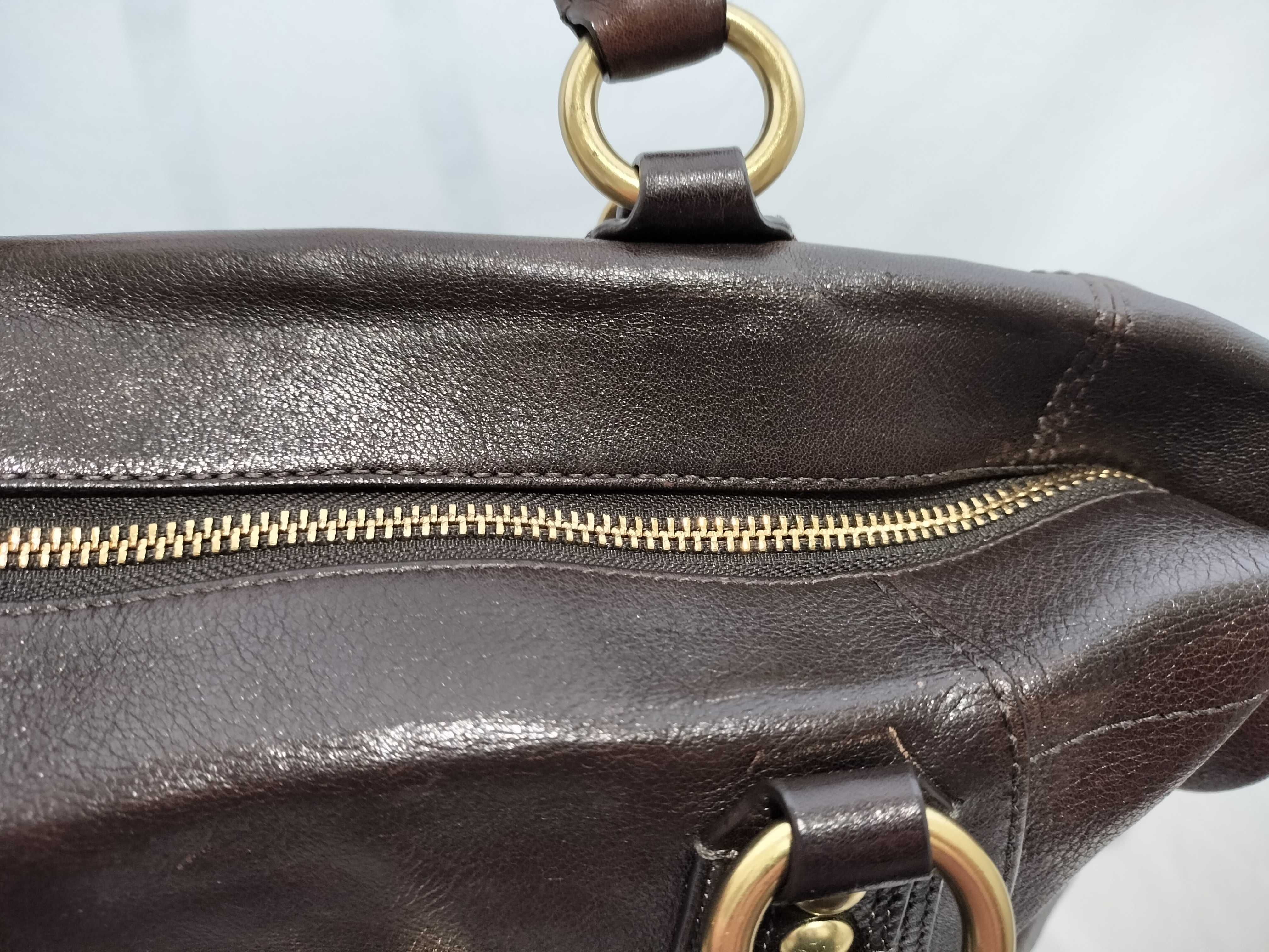 【水曜終了】(10699_0065)COACH 12935 マディソンレザージュリアン ブラウン レザー ショルダーバッグ