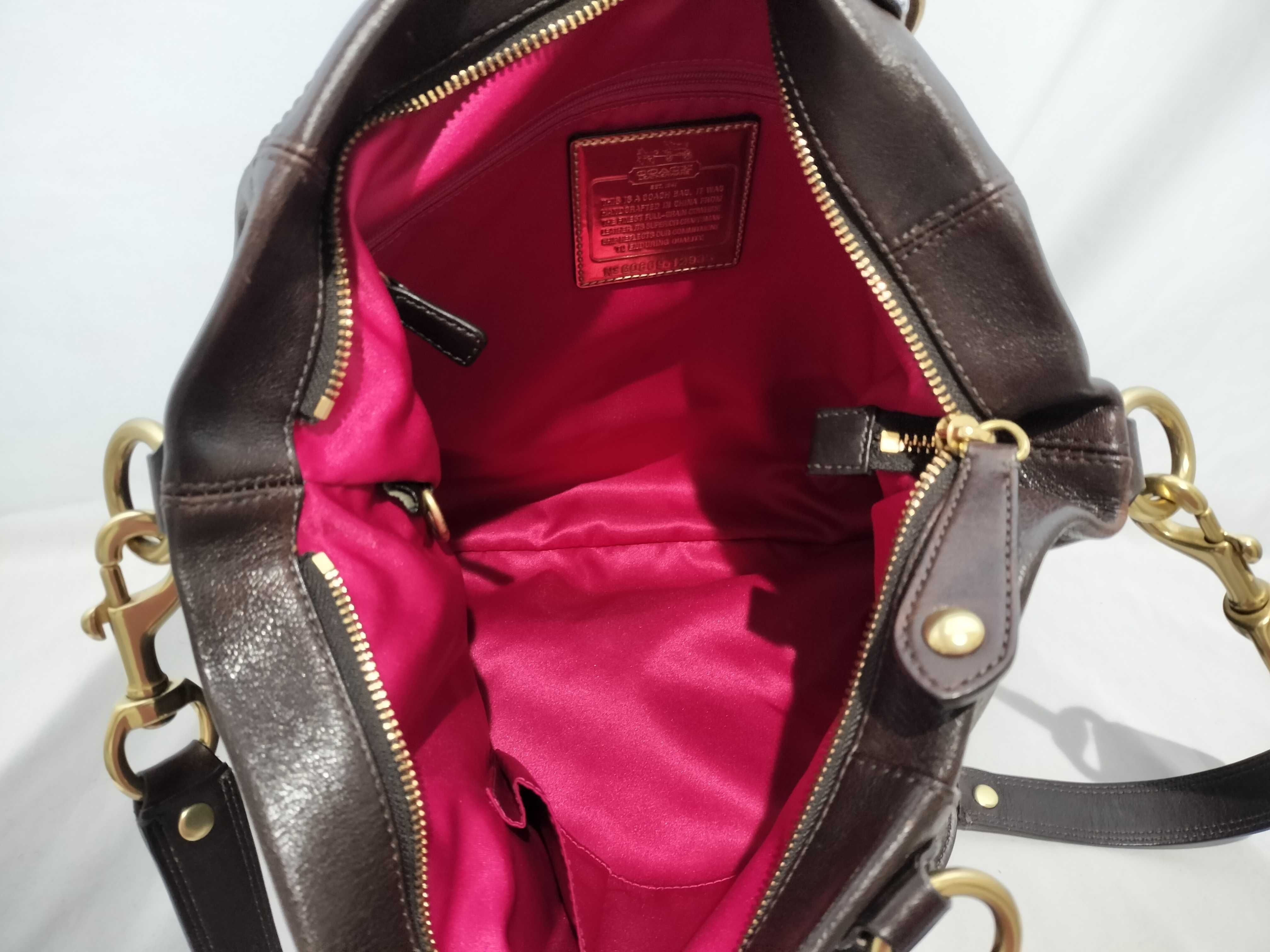 【水曜終了】(10699_0065)COACH 12935 マディソンレザージュリアン ブラウン レザー ショルダーバッグ