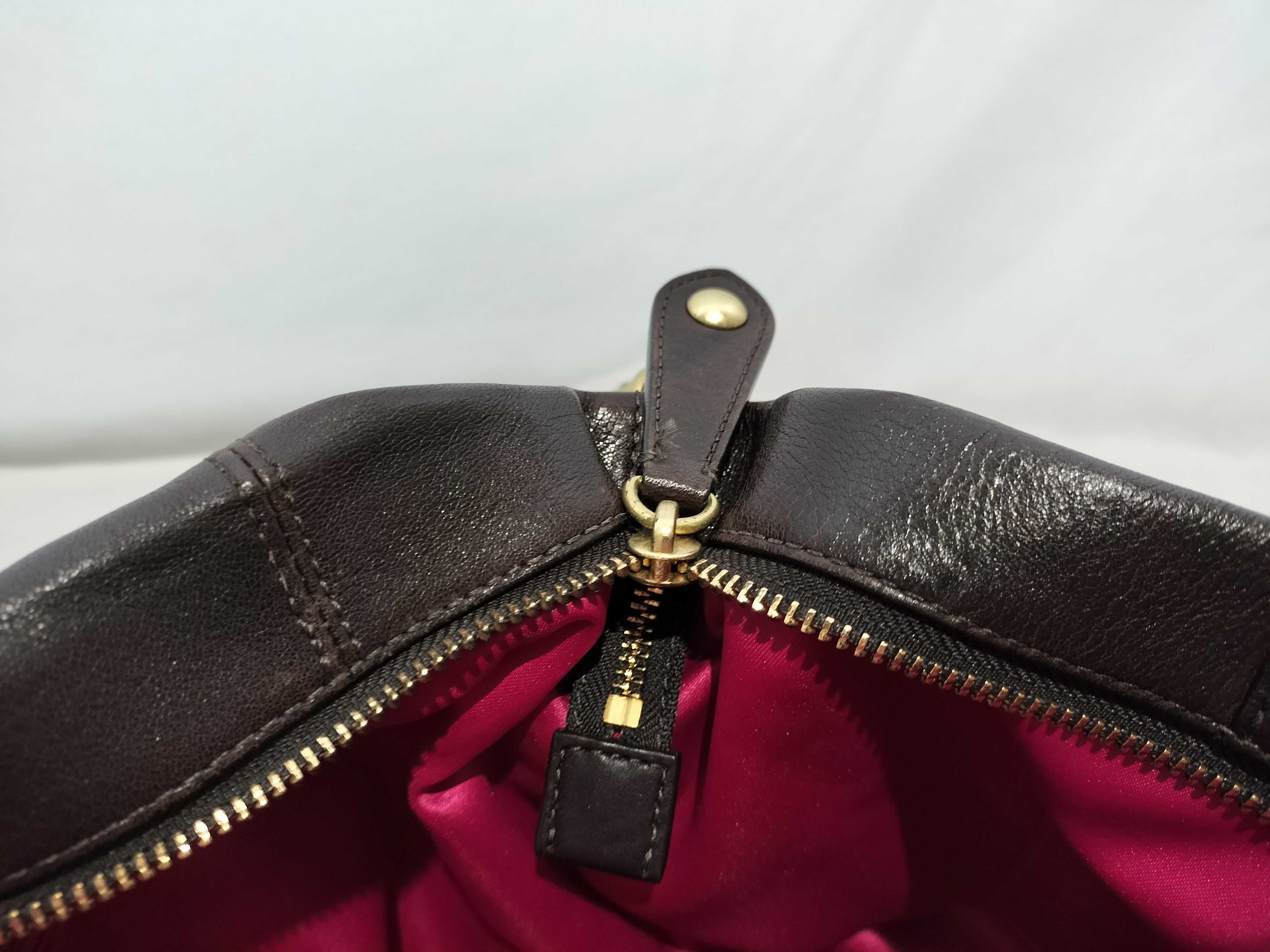 【水曜終了】(10699_0065)COACH 12935 マディソンレザージュリアン ブラウン レザー ショルダーバッグ