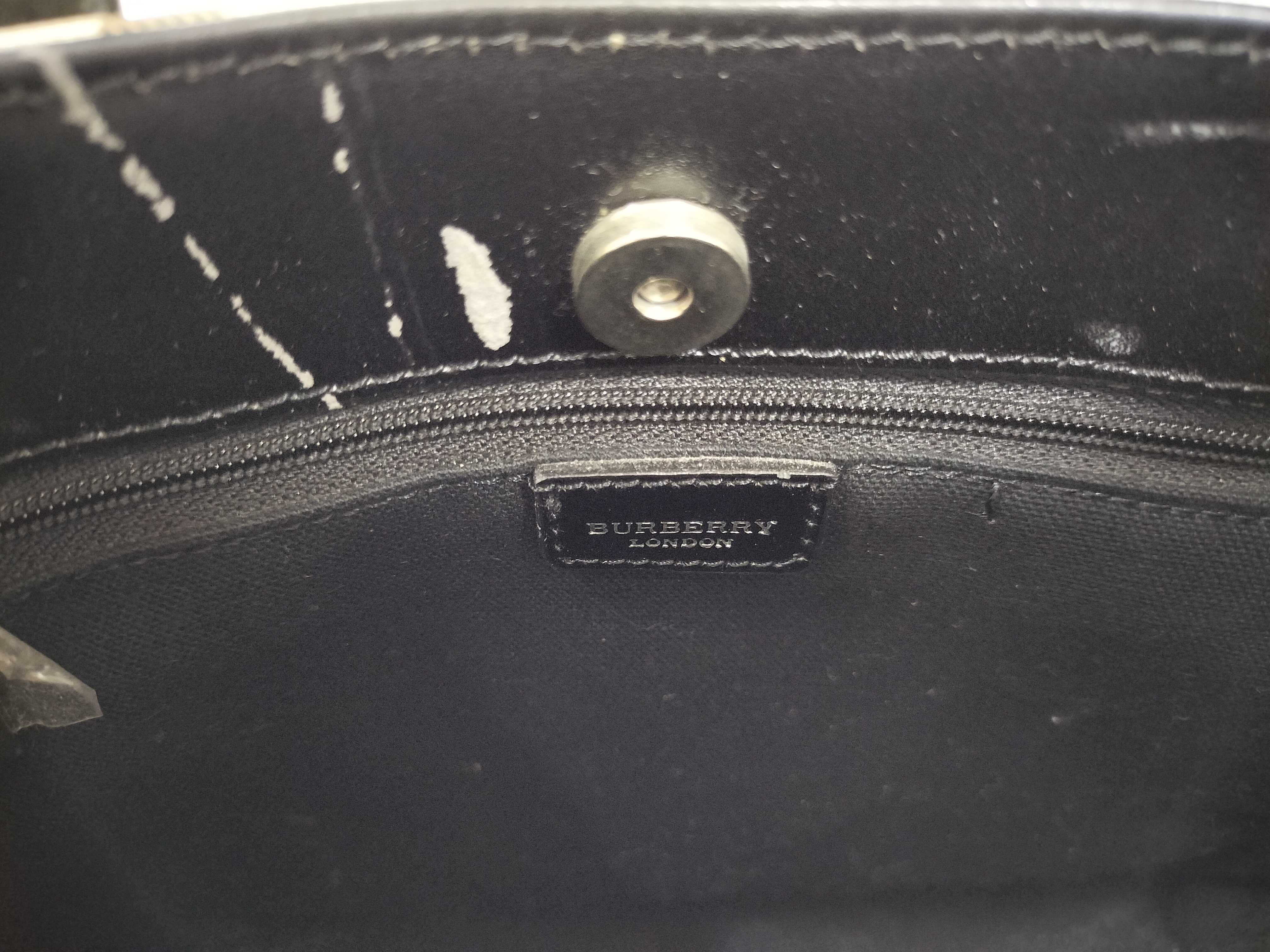 【水曜終了】(10702_0038)BURBERRY ノバチェック ハンドバッグ ブラック トートバッグ