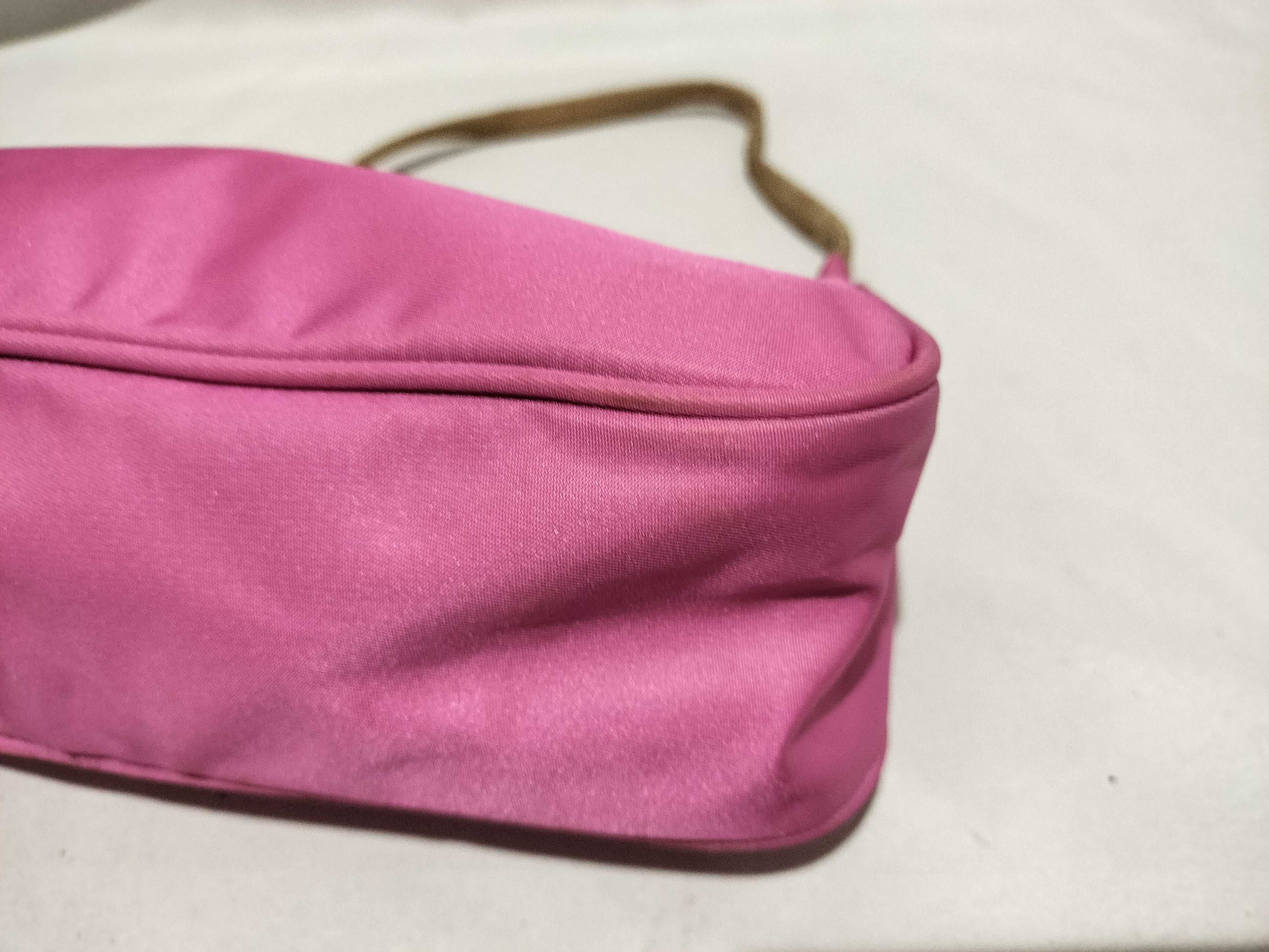 【水曜終了】(10709_0090)PRADA ナイロン ハンドバッグ ポーチ ピンク ハンドバッグ