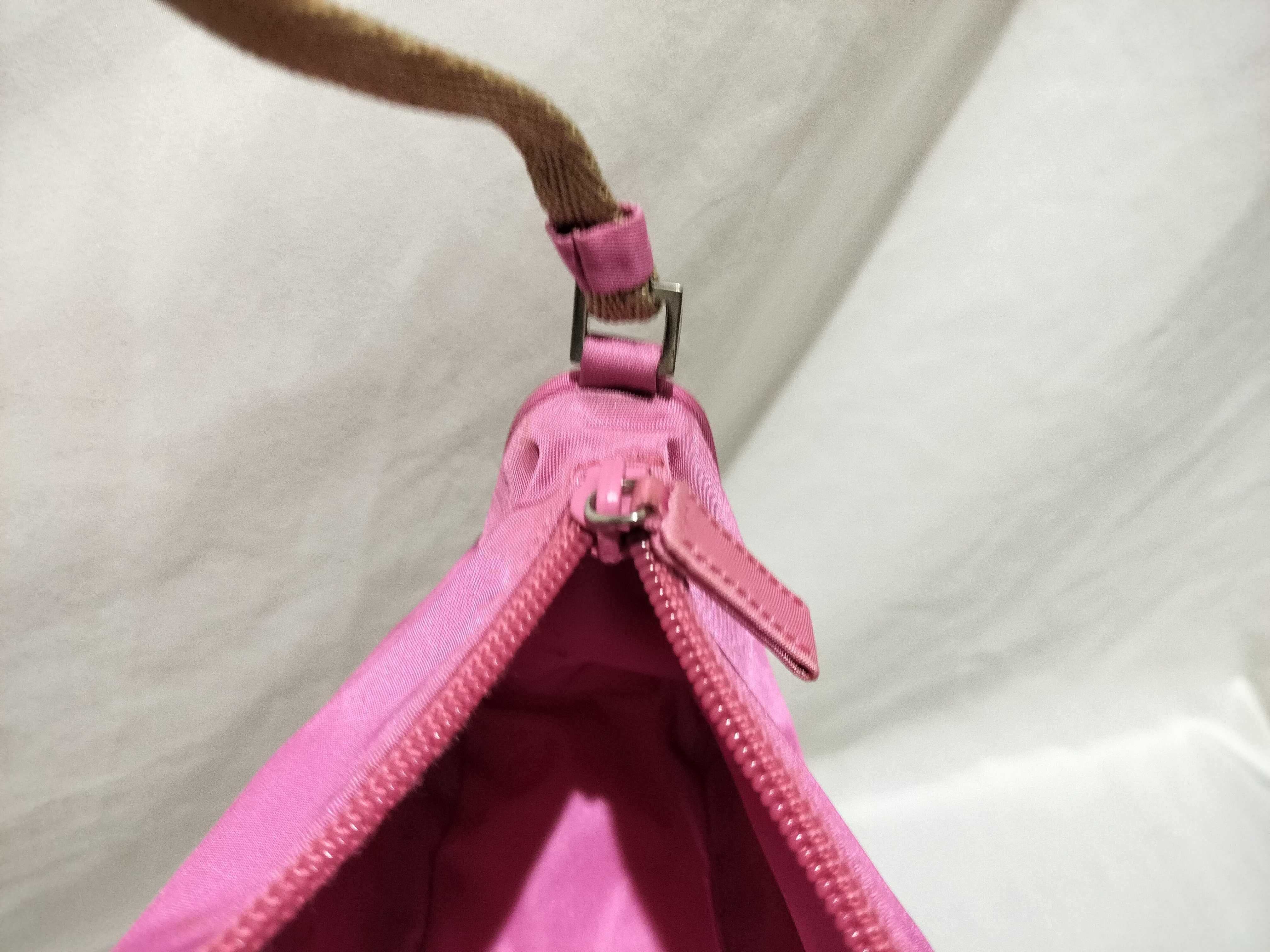 【水曜終了】(10709_0090)PRADA ナイロン ハンドバッグ ポーチ ピンク ハンドバッグ