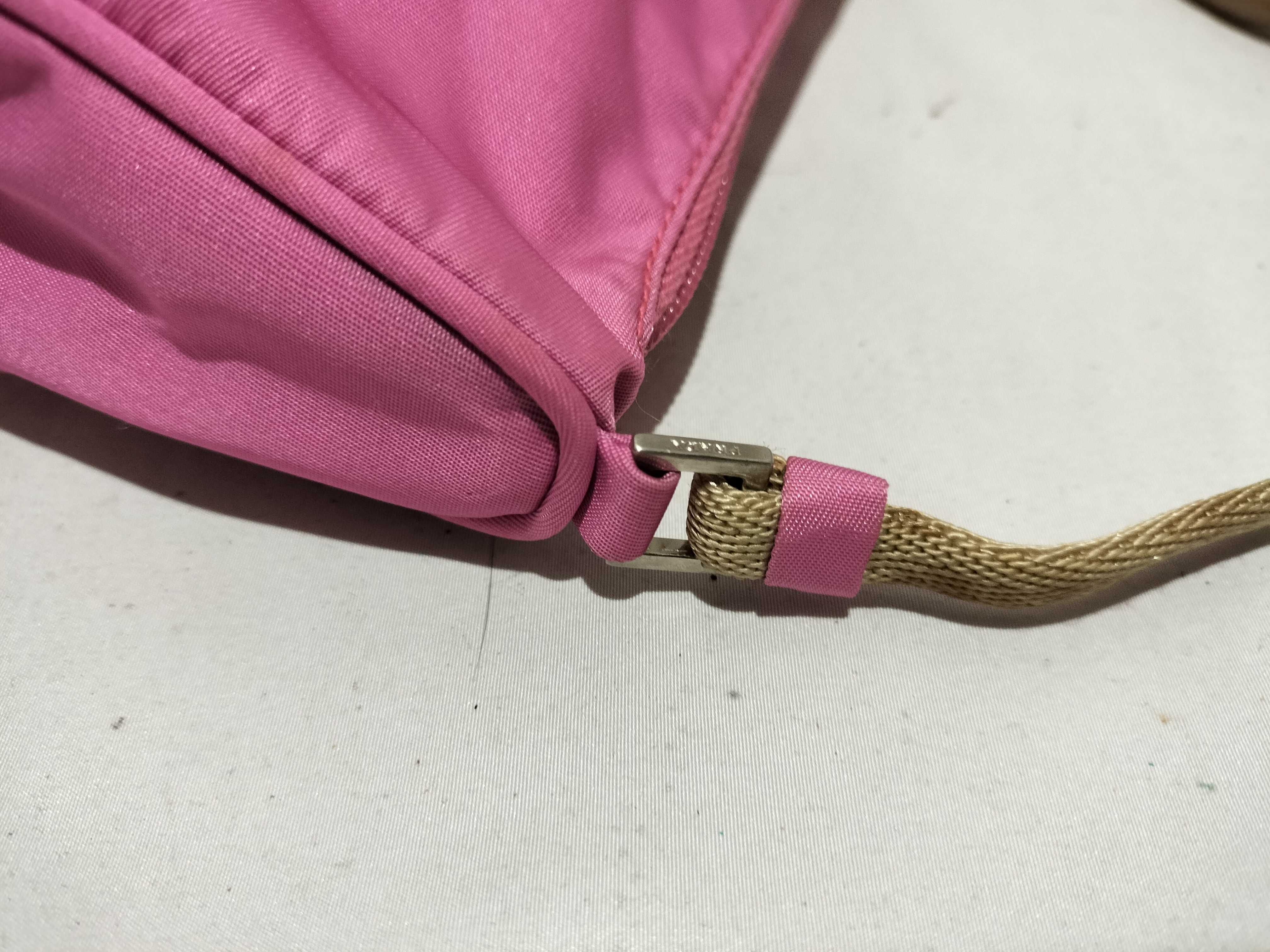 【水曜終了】(10709_0090)PRADA ナイロン ハンドバッグ ポーチ ピンク ハンドバッグ