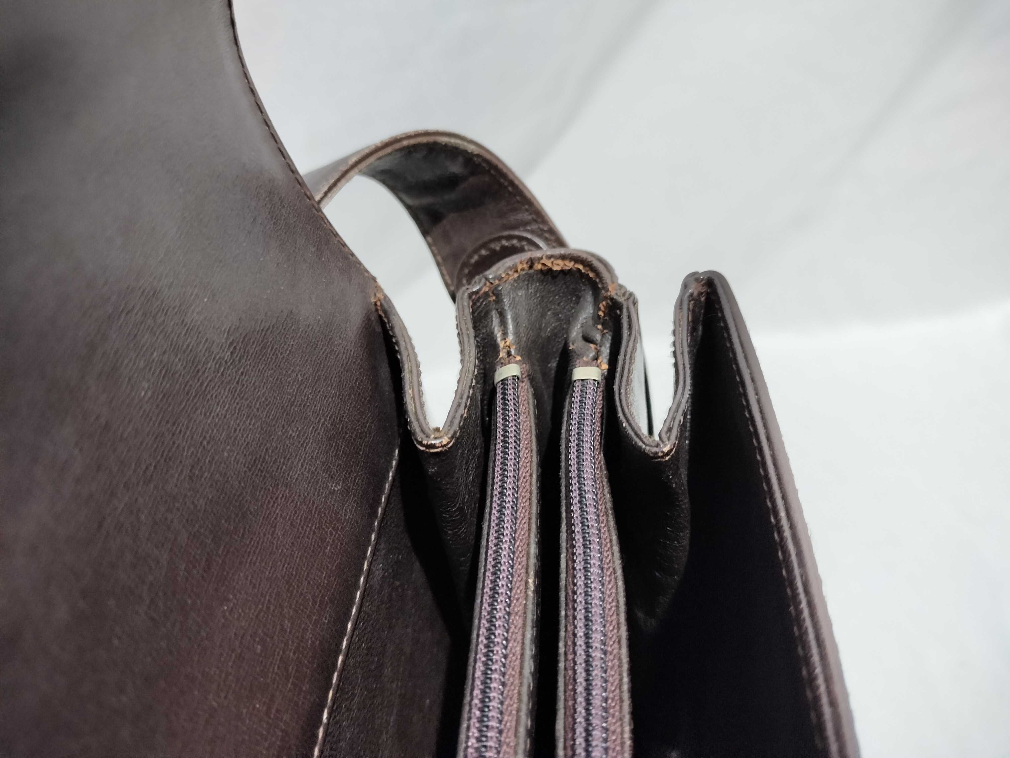 【水曜終了】(10709_0078)CELINE 馬車金具キャンバス×レザー ネイビーショルダー ショルダーバッグ