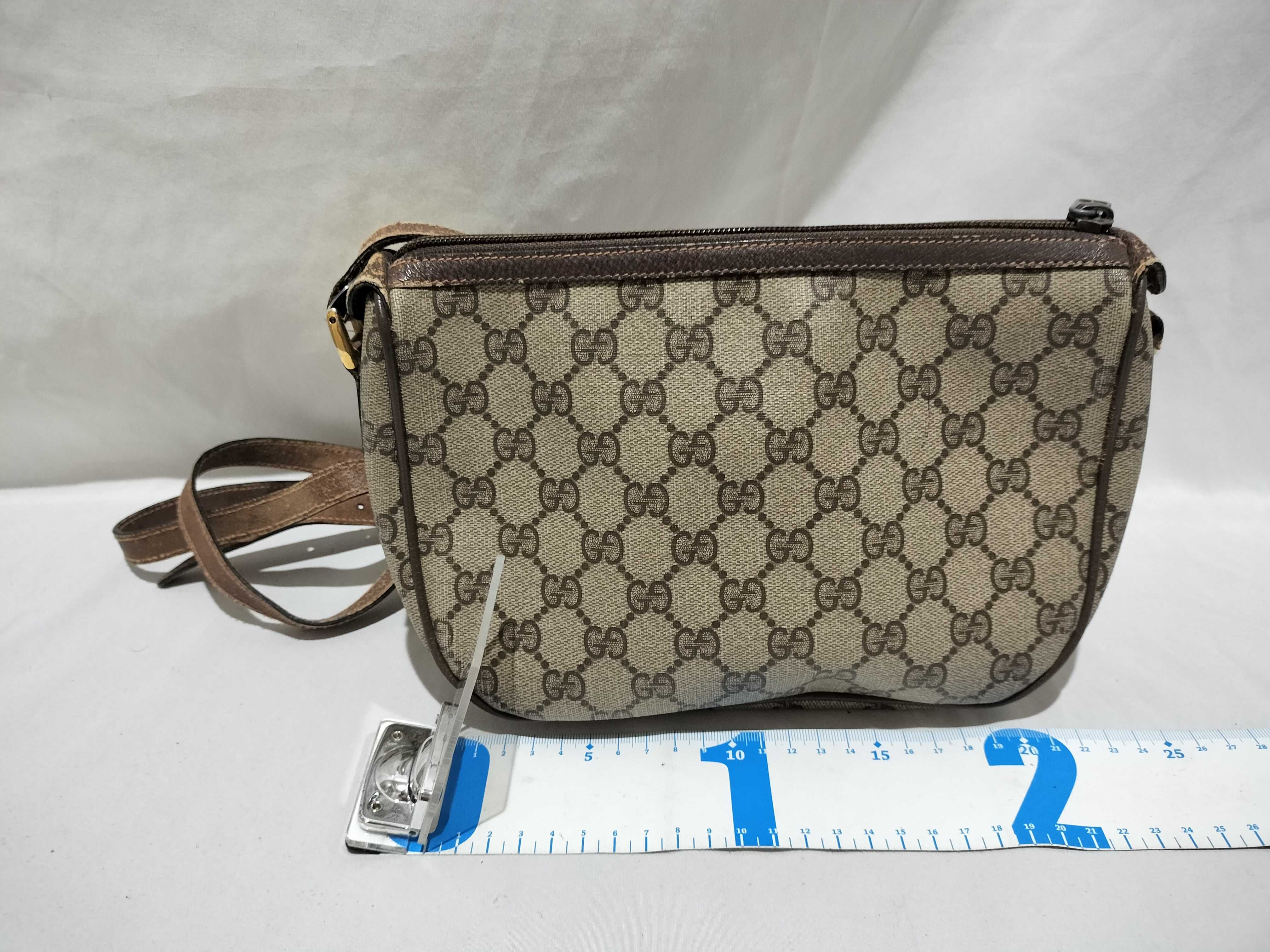 【水曜終了】(10709_0051)GUCCI GGスプリーム 89 02 032 シェリー ショルダー切れ ショルダーバッグ