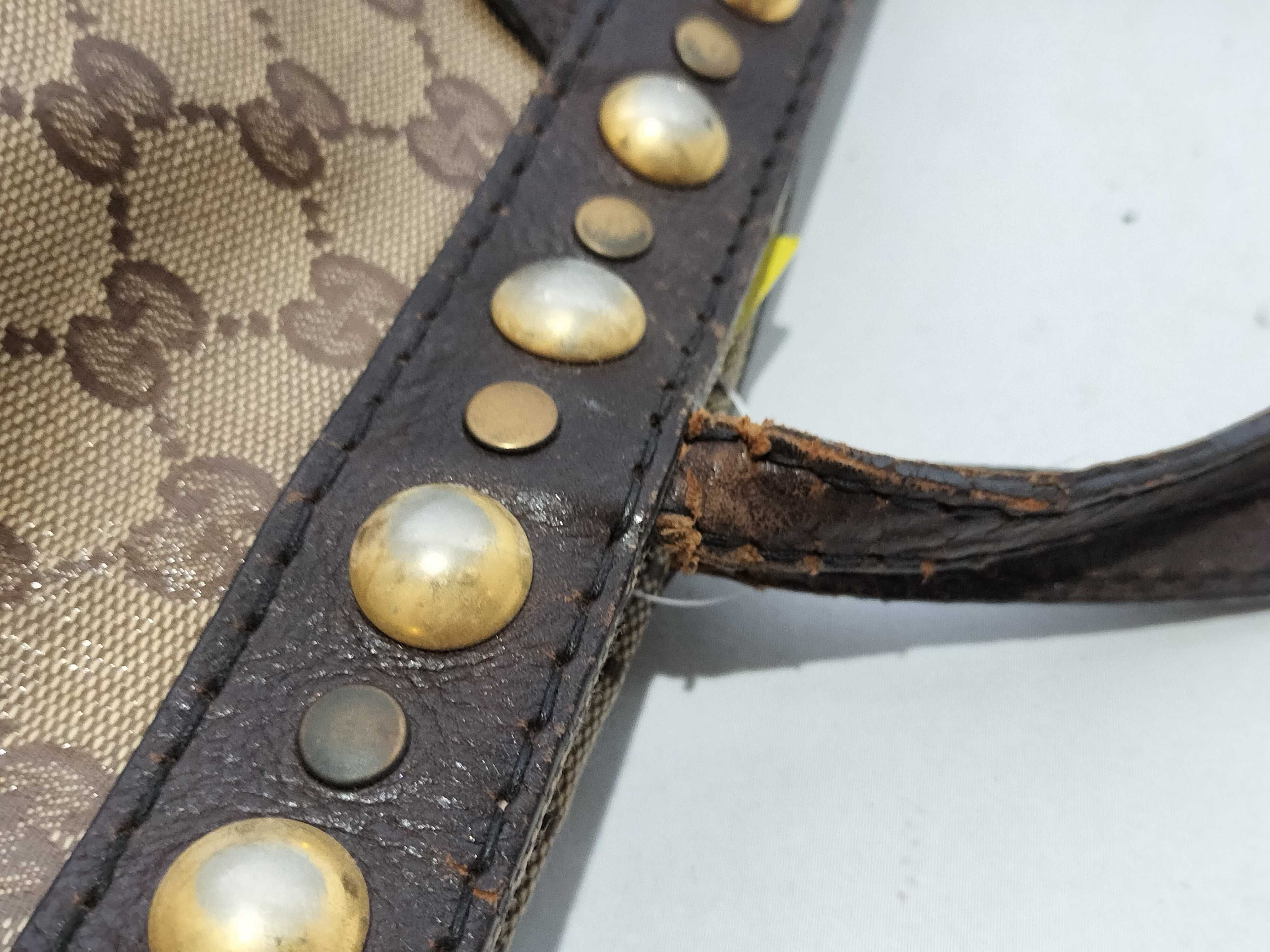 【水曜終了】(10709_0052)GUCCI GGクリスタル/207291/チャーム付き ハンドバッグ ハンドバッグ