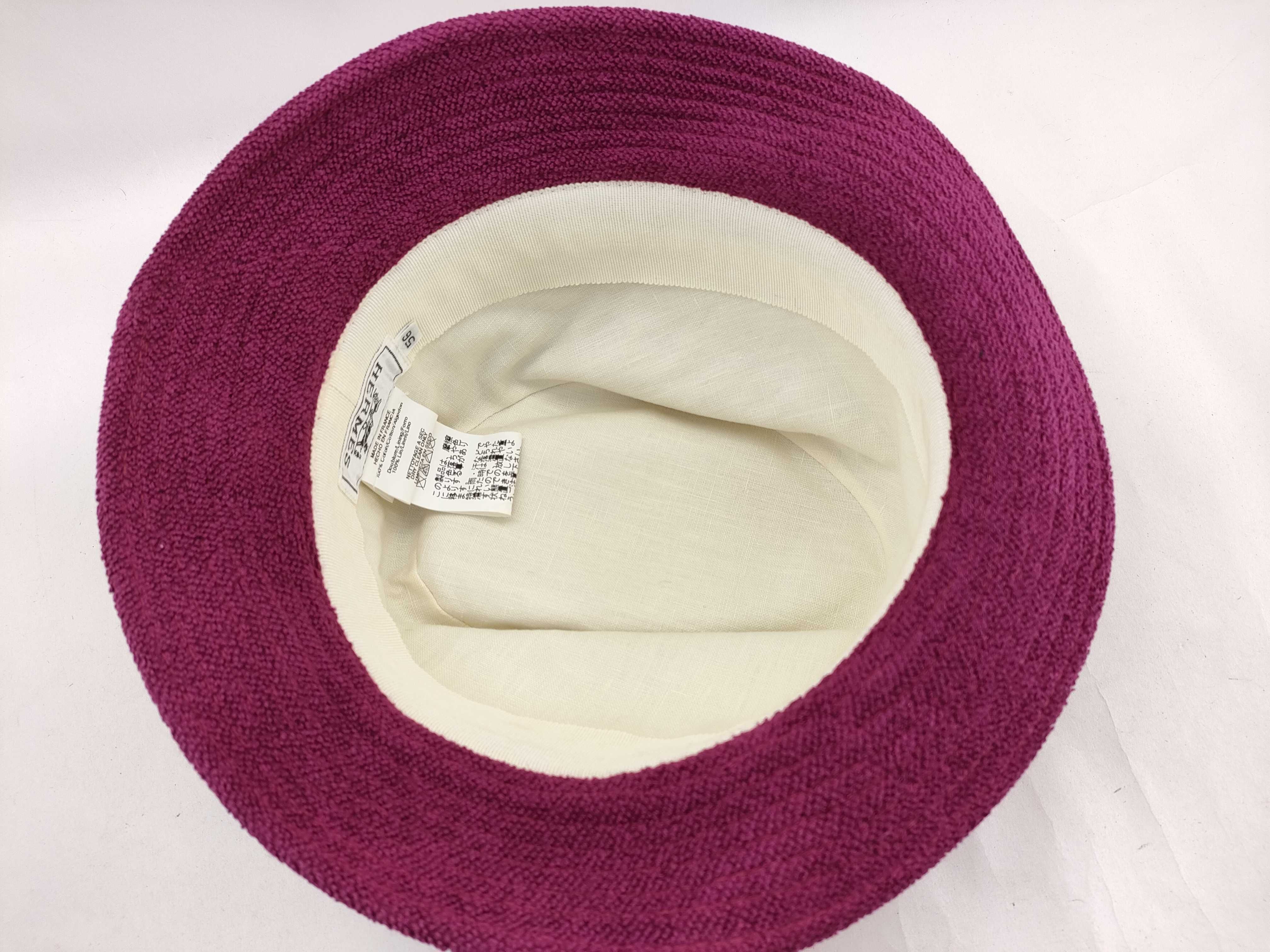 【水曜終了】(10695_0042)HERMES ハット帽 ピンク その他小物