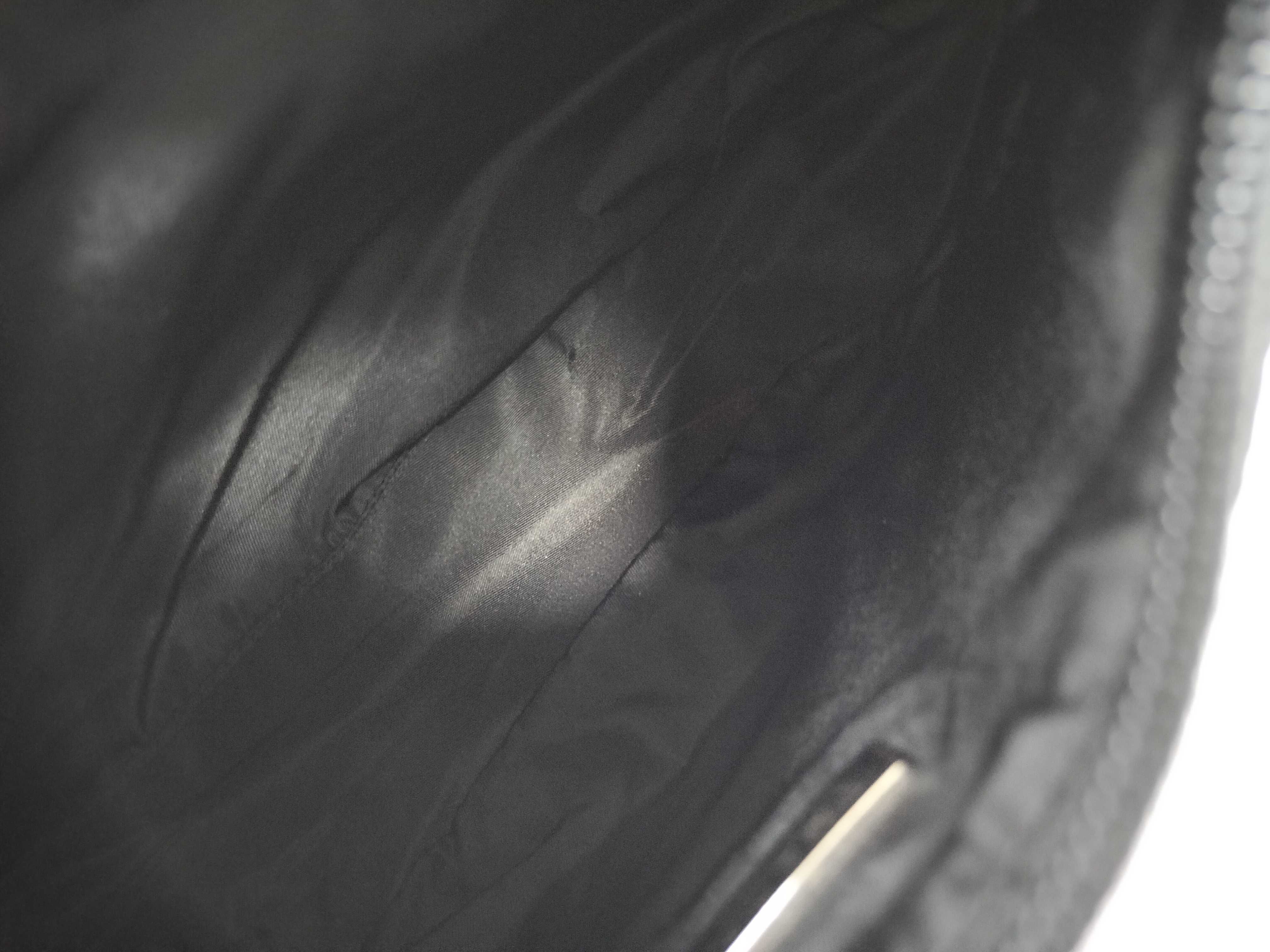 【水曜終了】(10709_0094)PRADA ナイロン ハーフムーン アクセサリーポーチ 保管ニオイ有 ブラック ショルダーバッグ