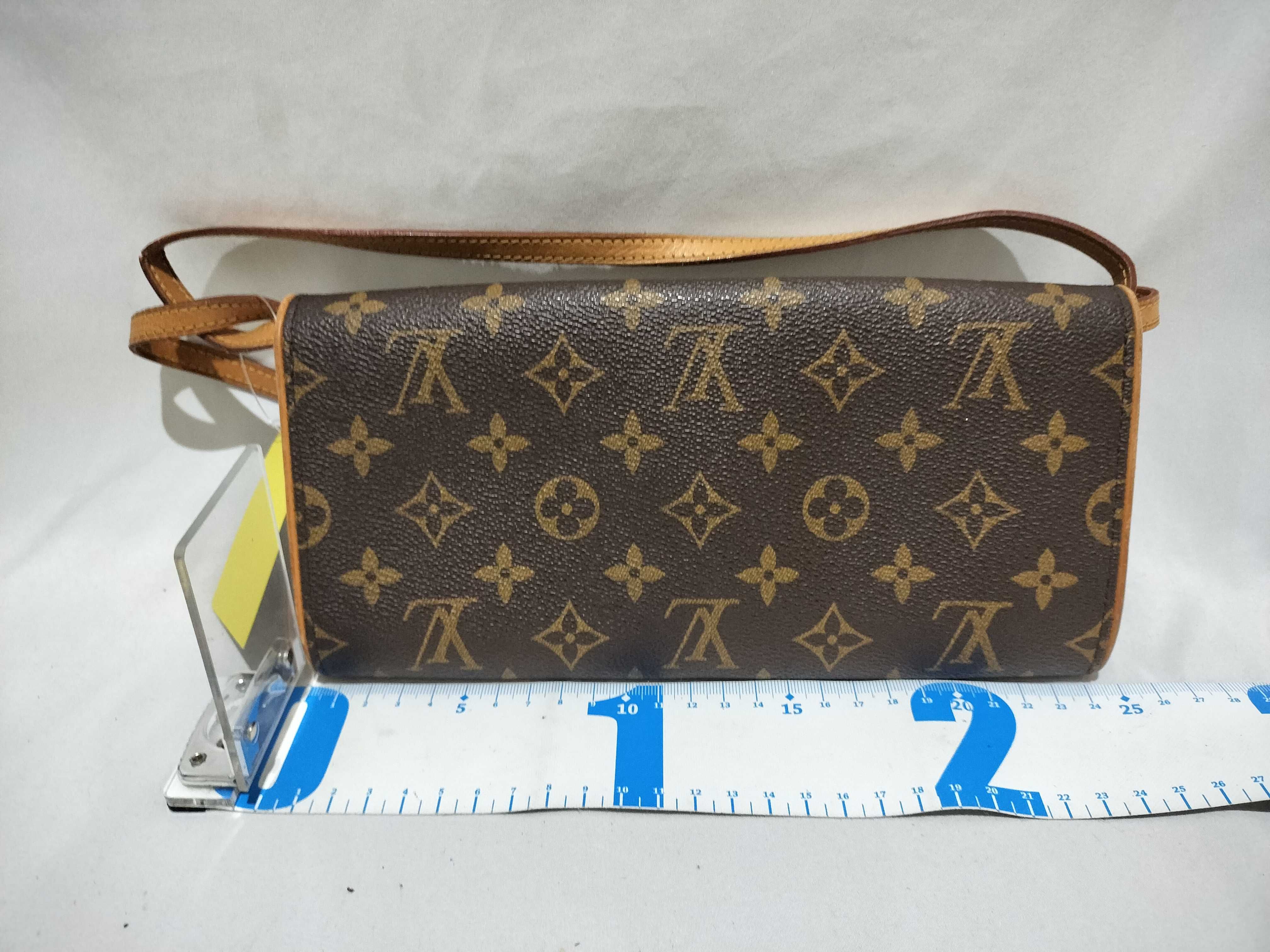 【水曜終了】(10708_0026)LOUIS VUITTON モノグラム M51852 ポシェットツインGM ショルダーバッグ