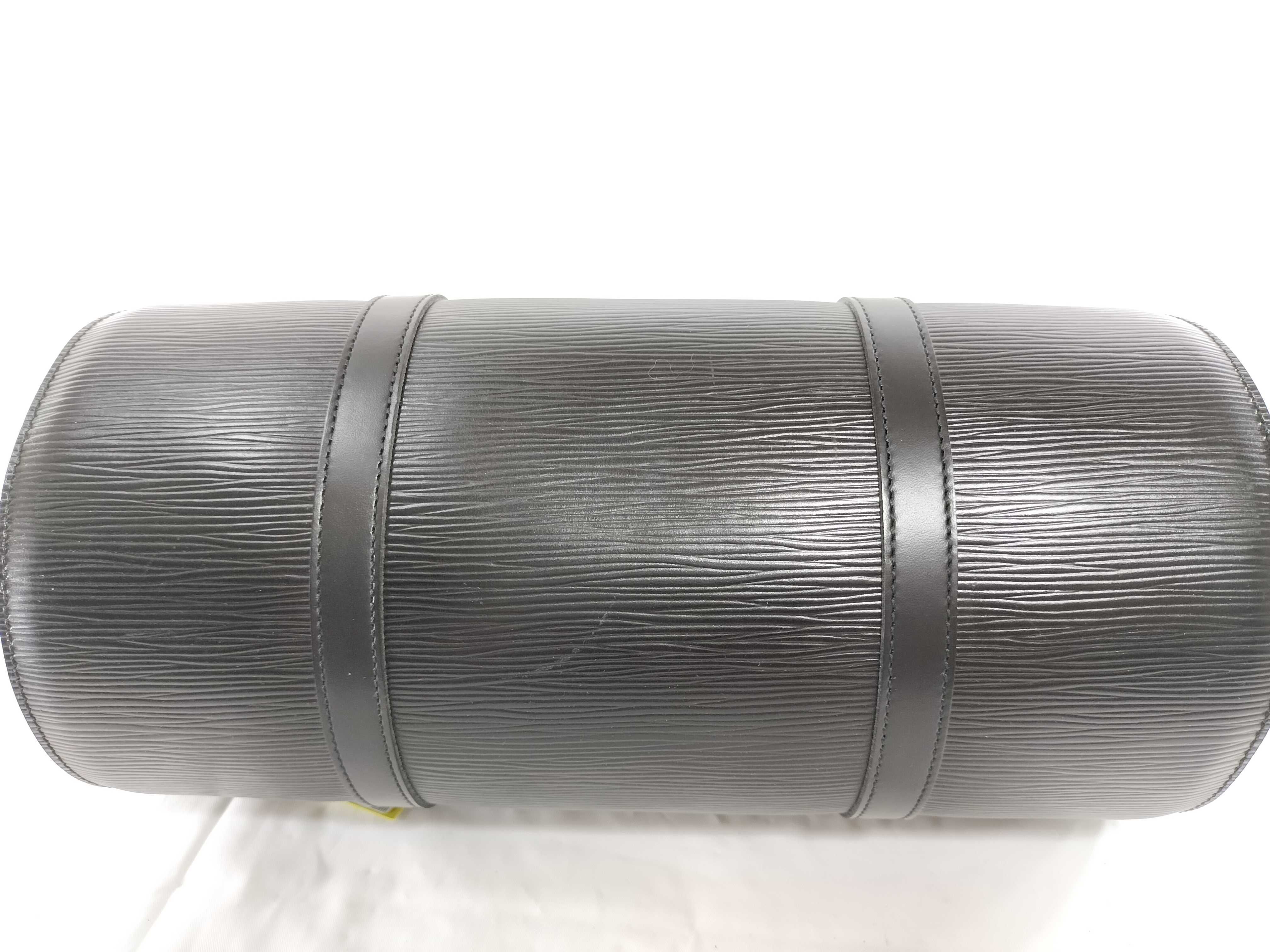 【水曜終了】(10697_0040)LOUIS VUITTON エピ エピ ノワール パピヨン ポーチ付き ハンドバッグ