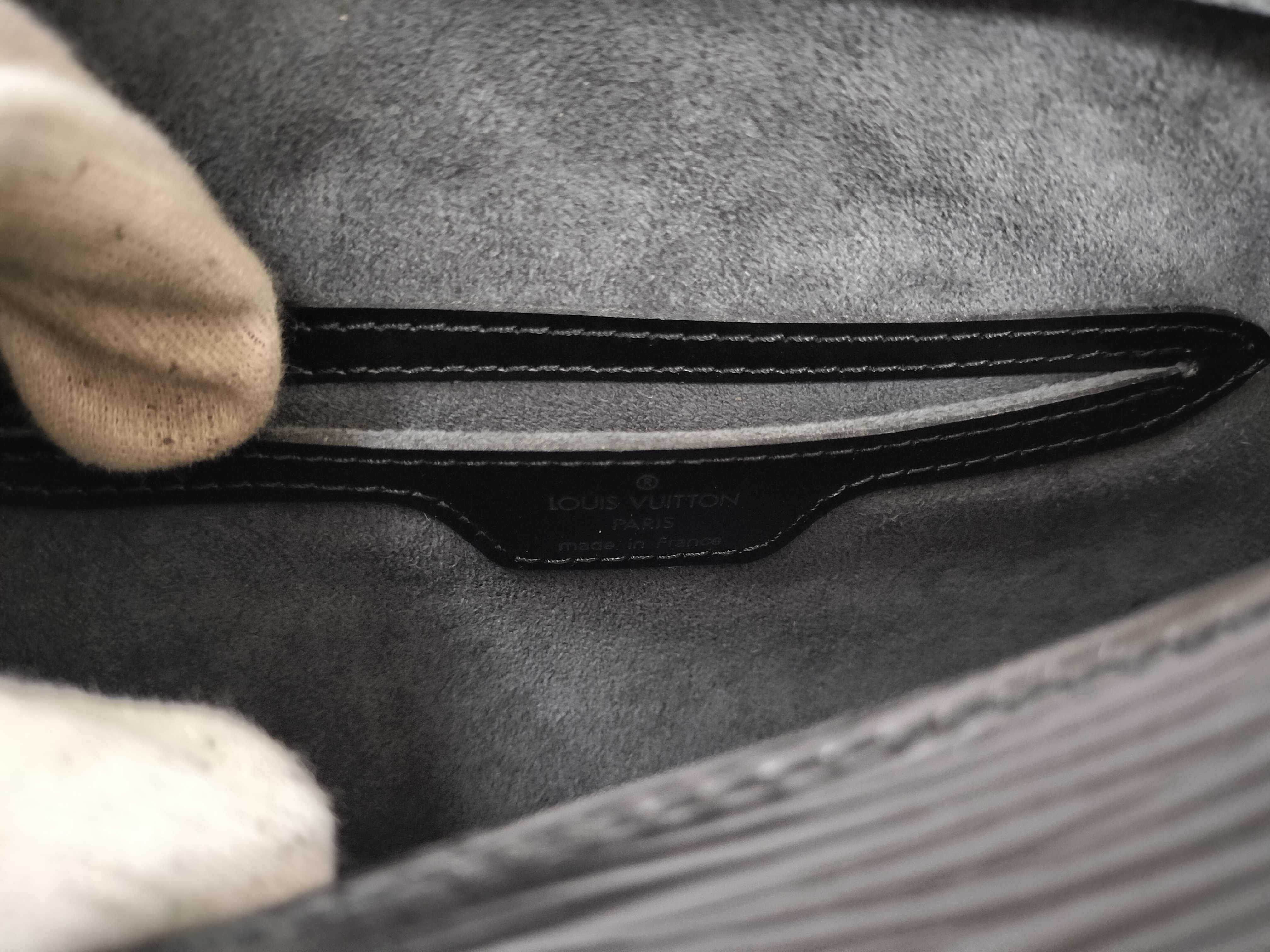 【水曜終了】(10697_0040)LOUIS VUITTON エピ エピ ノワール パピヨン ポーチ付き ハンドバッグ