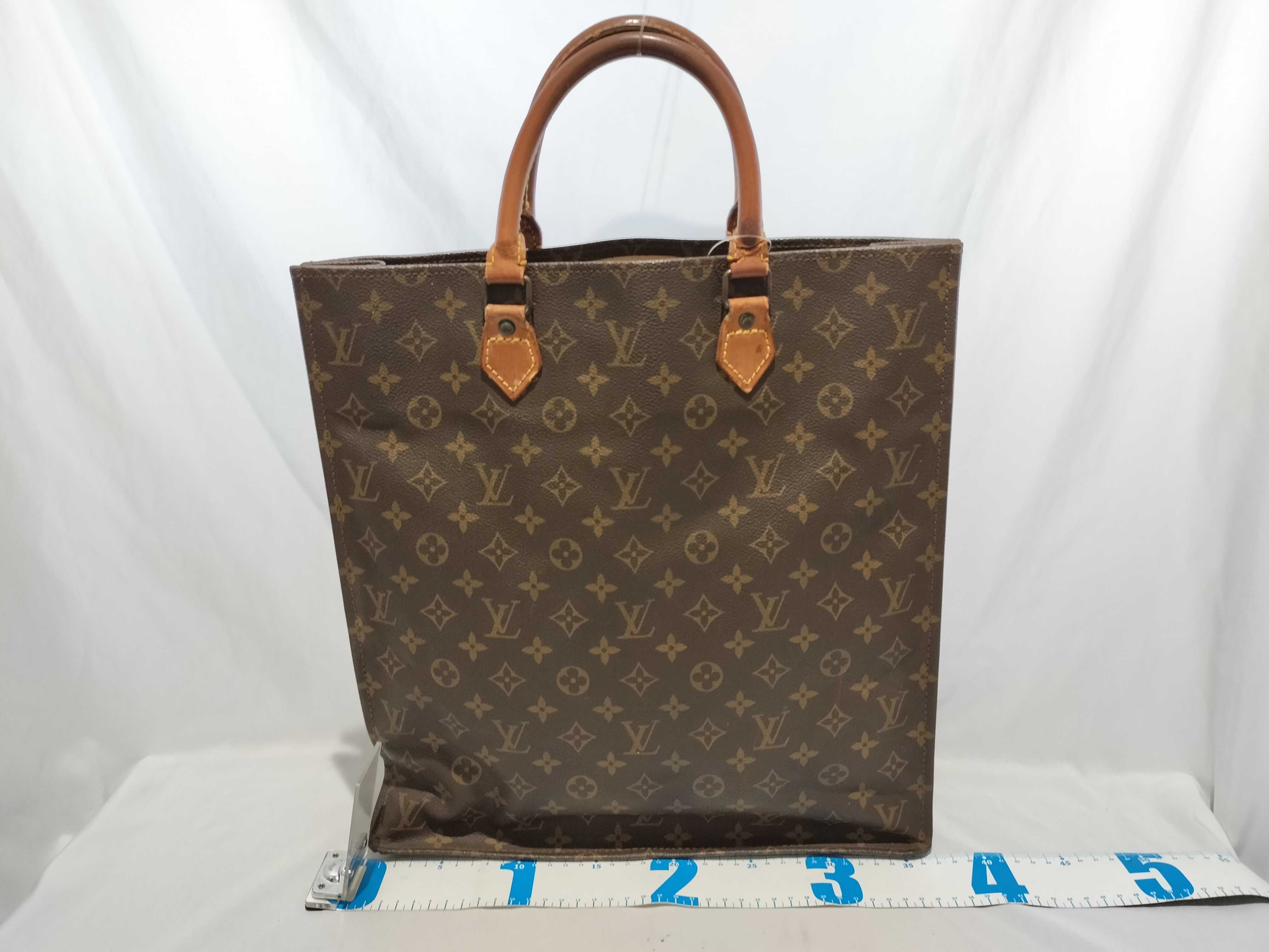 【水曜終了】(10708_0144)LOUIS VUITTON モノグラム サックプラ オールド 修理 ハンドバッグ