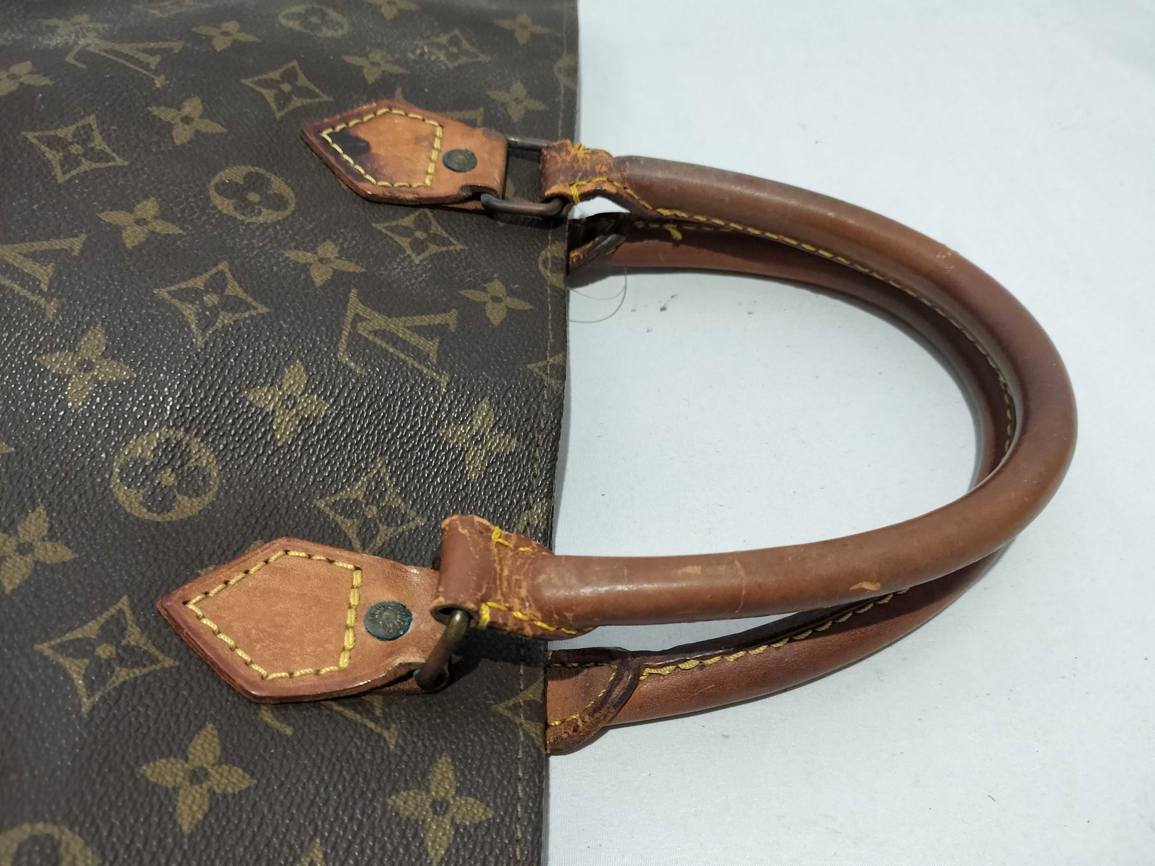 【水曜終了】(10708_0144)LOUIS VUITTON モノグラム サックプラ オールド 修理 ハンドバッグ