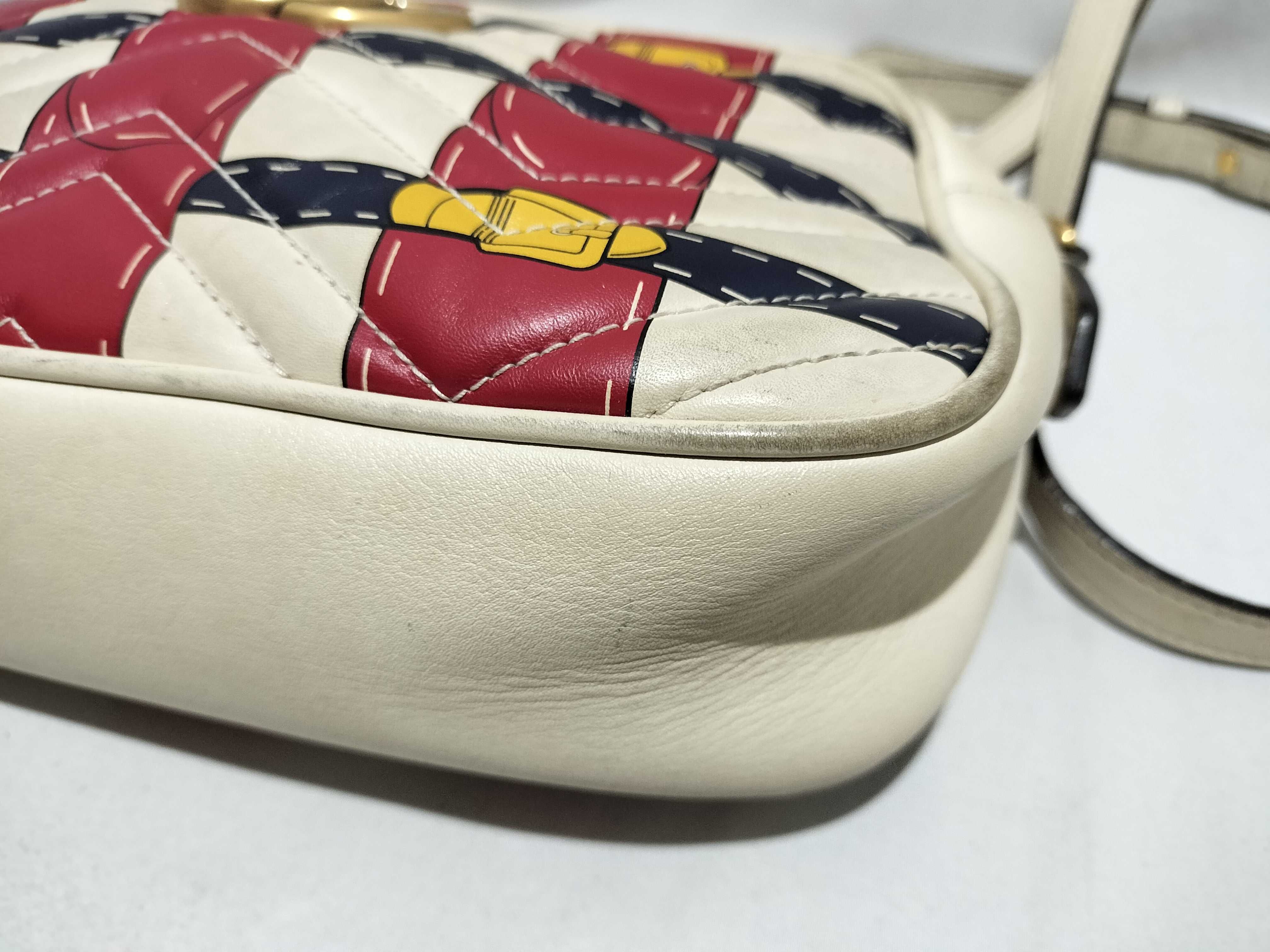 【水曜終了】(10699_0037)GUCCI GG GGマーモント ショルダー 44763 ベルトデザイン ショルダーバッグ