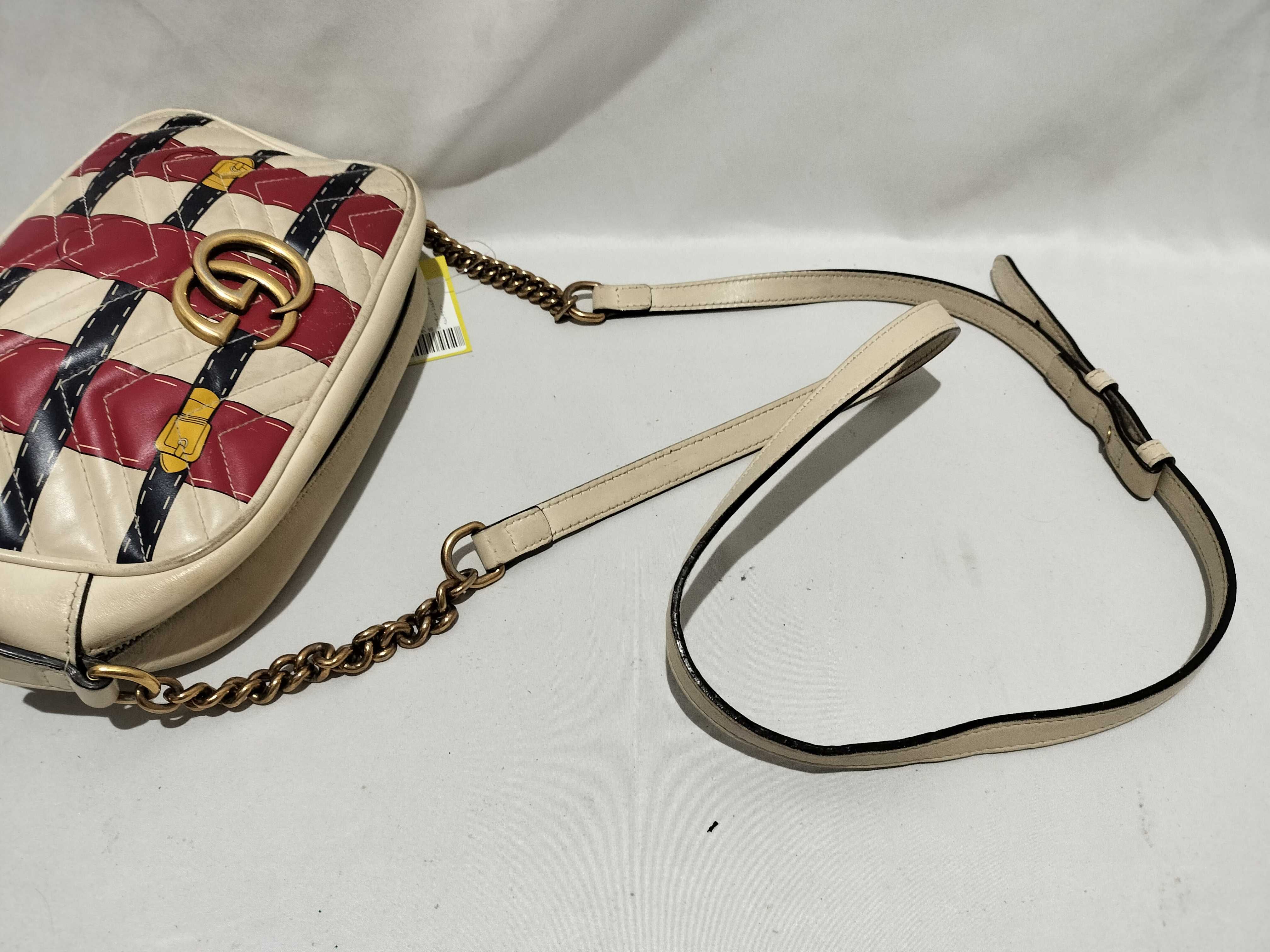 【水曜終了】(10699_0037)GUCCI GG GGマーモント ショルダー 44763 ベルトデザイン ショルダーバッグ