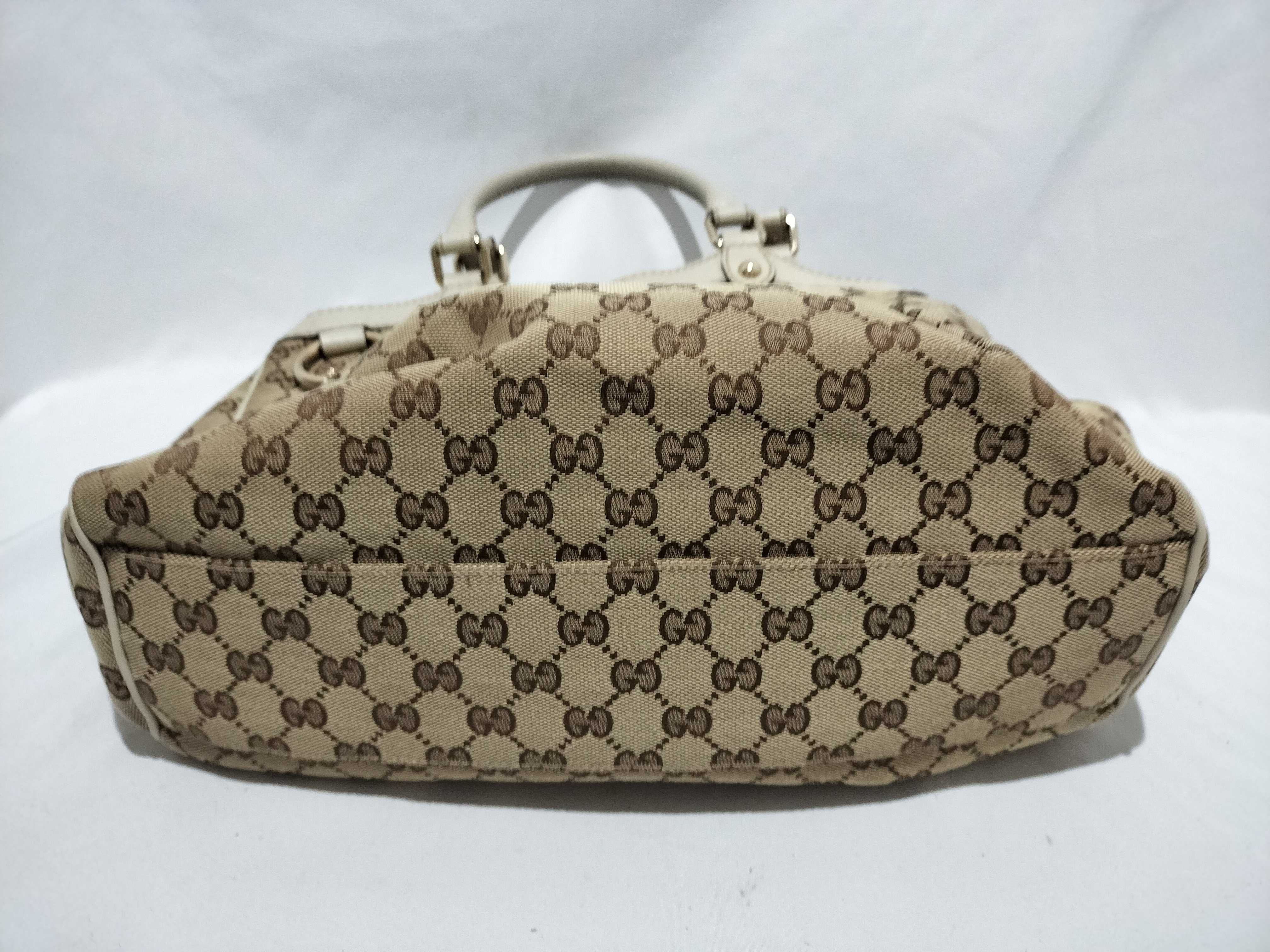 【水曜終了】(10709_0017)GUCCI GGキャンバス 211944 スーキー ハンドバッグ
