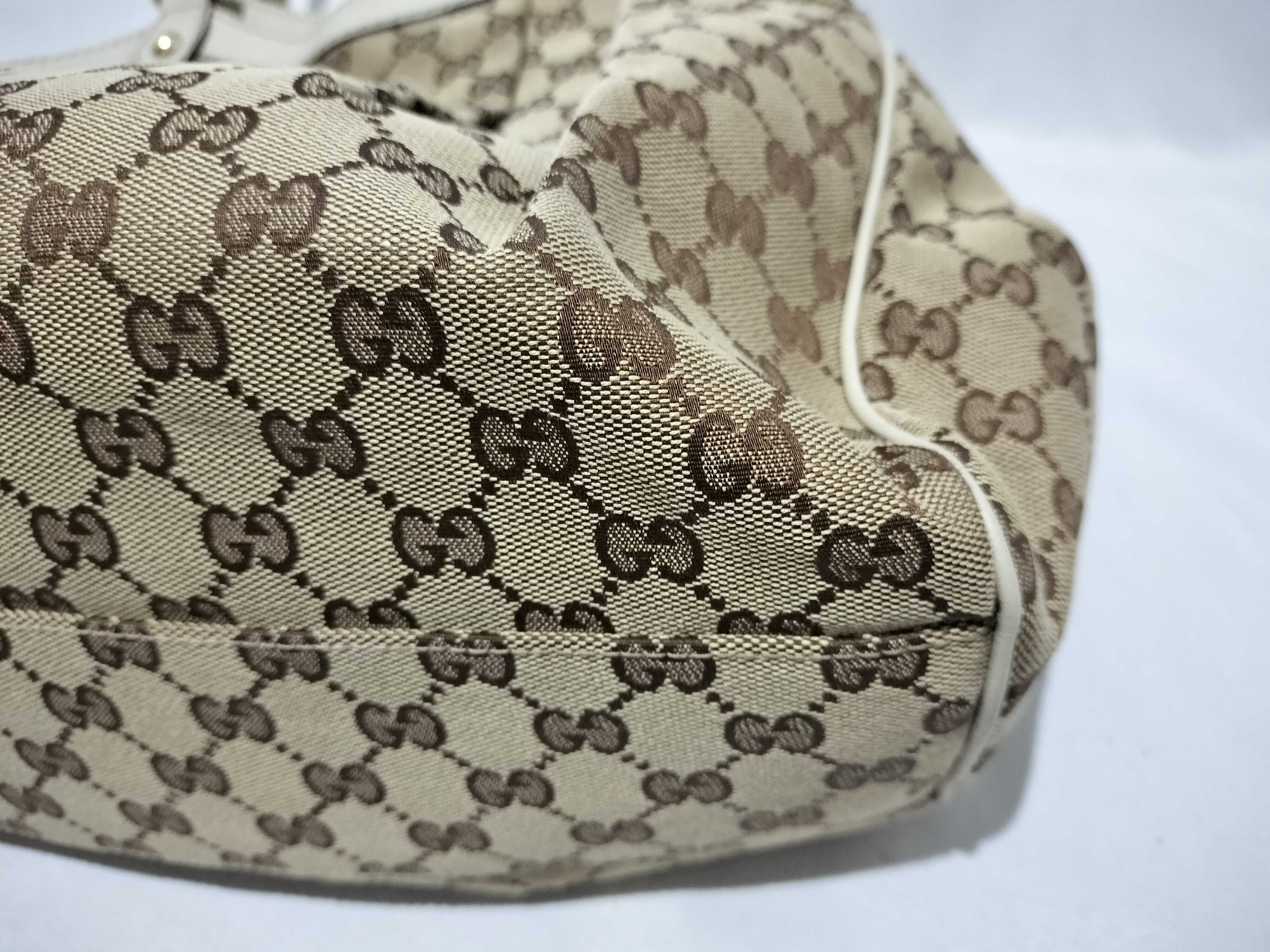 【水曜終了】(10709_0017)GUCCI GGキャンバス 211944 スーキー ハンドバッグ
