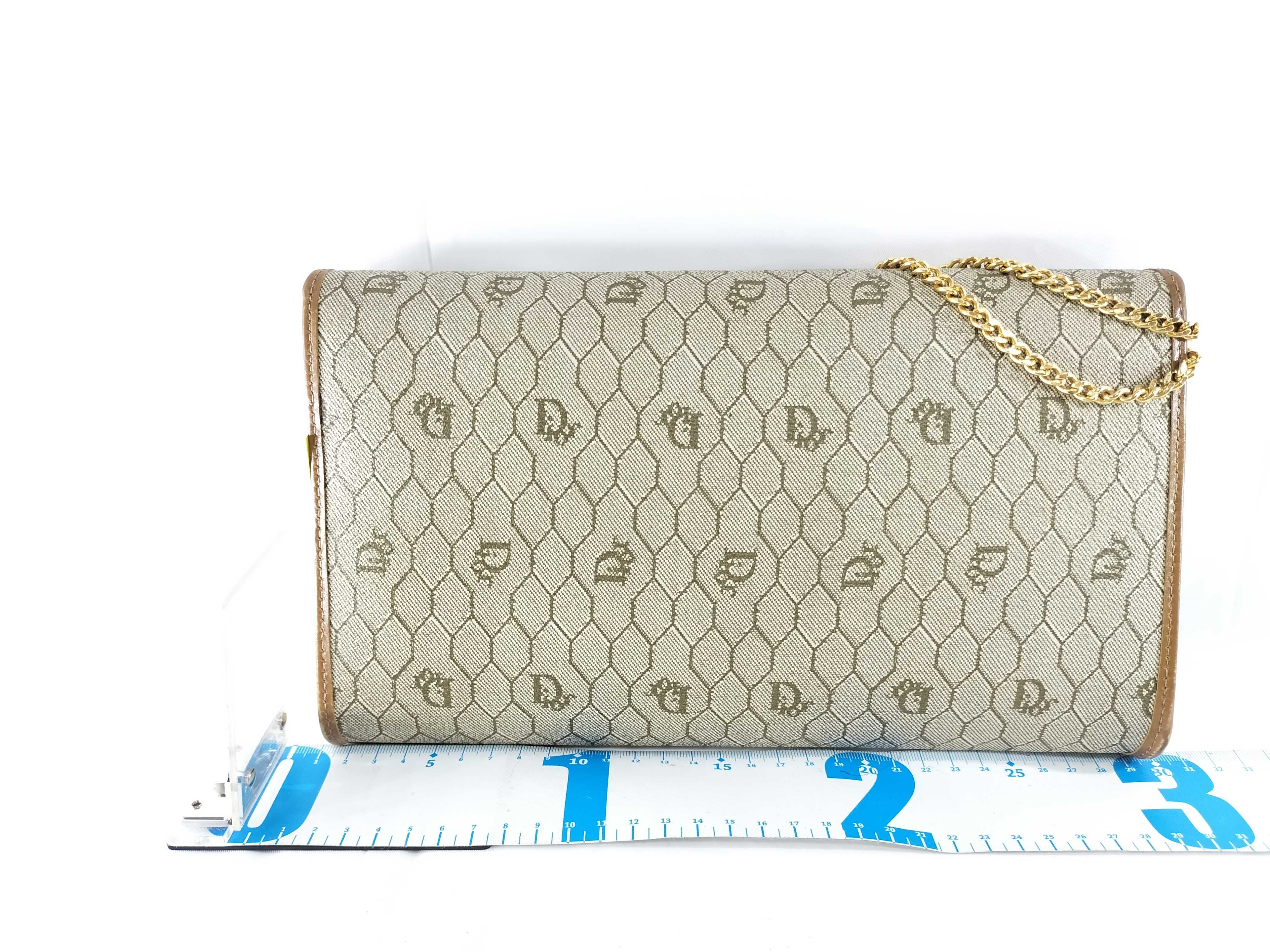 【水曜終了】(10698_0261)Dior ハニカム チェーンショルダー バッグ セカンド ショルダーバッグ