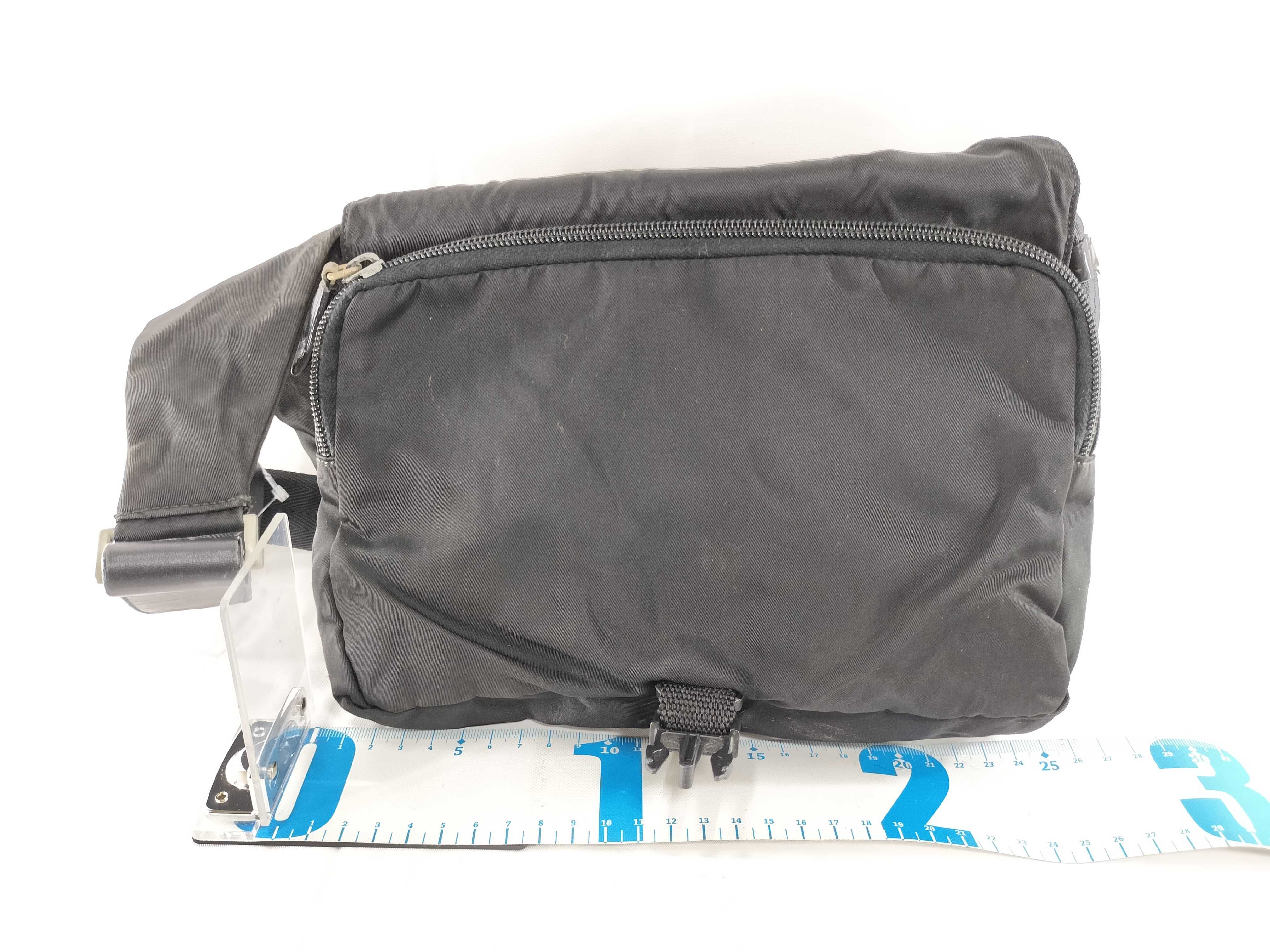 【水曜終了】(10709_0083)▼PRADA ナイロン 三角プレート ボディバッグ ウエストバッグ