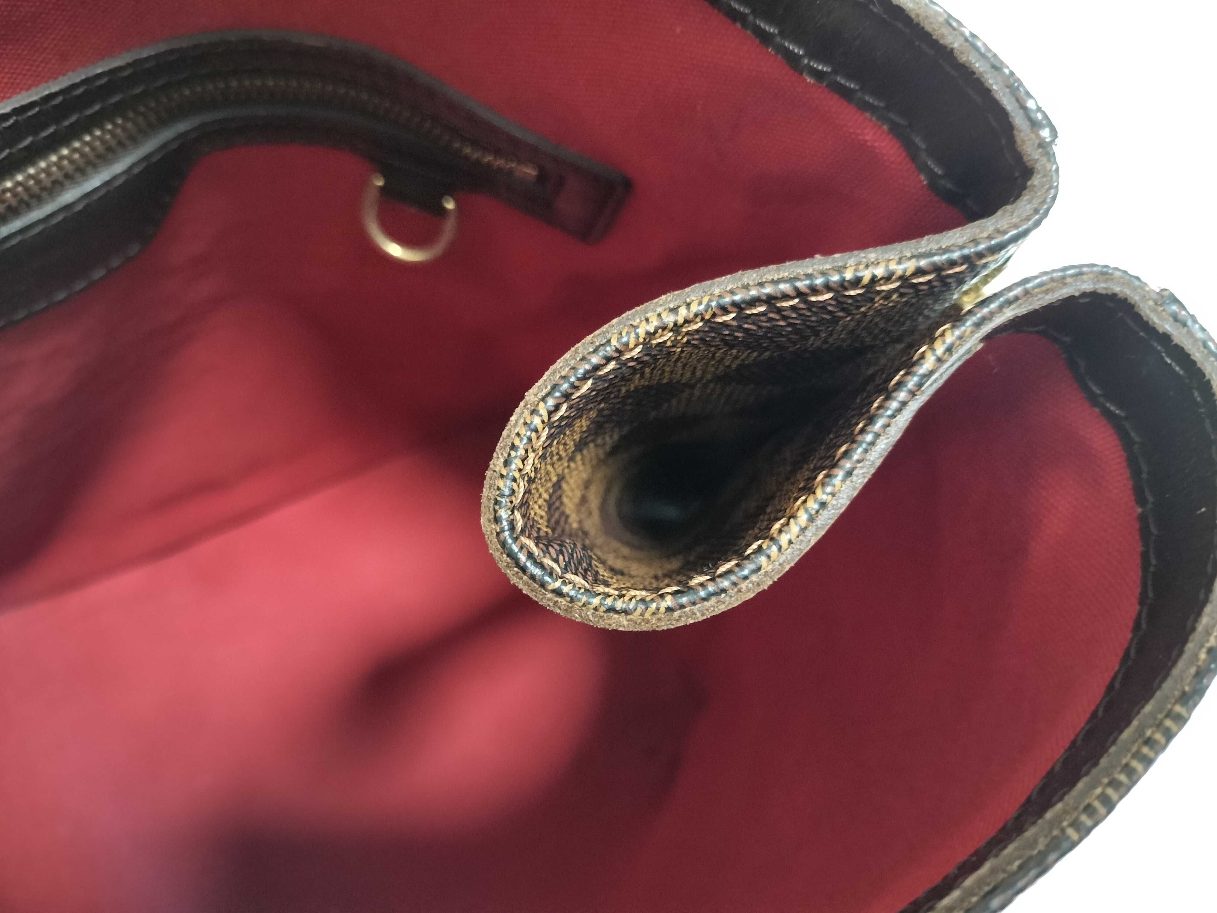 【水曜終了】(10708_0038)LOUIS VUITTON ダミエ N41108 カバ・リヴィントン トートバッグ