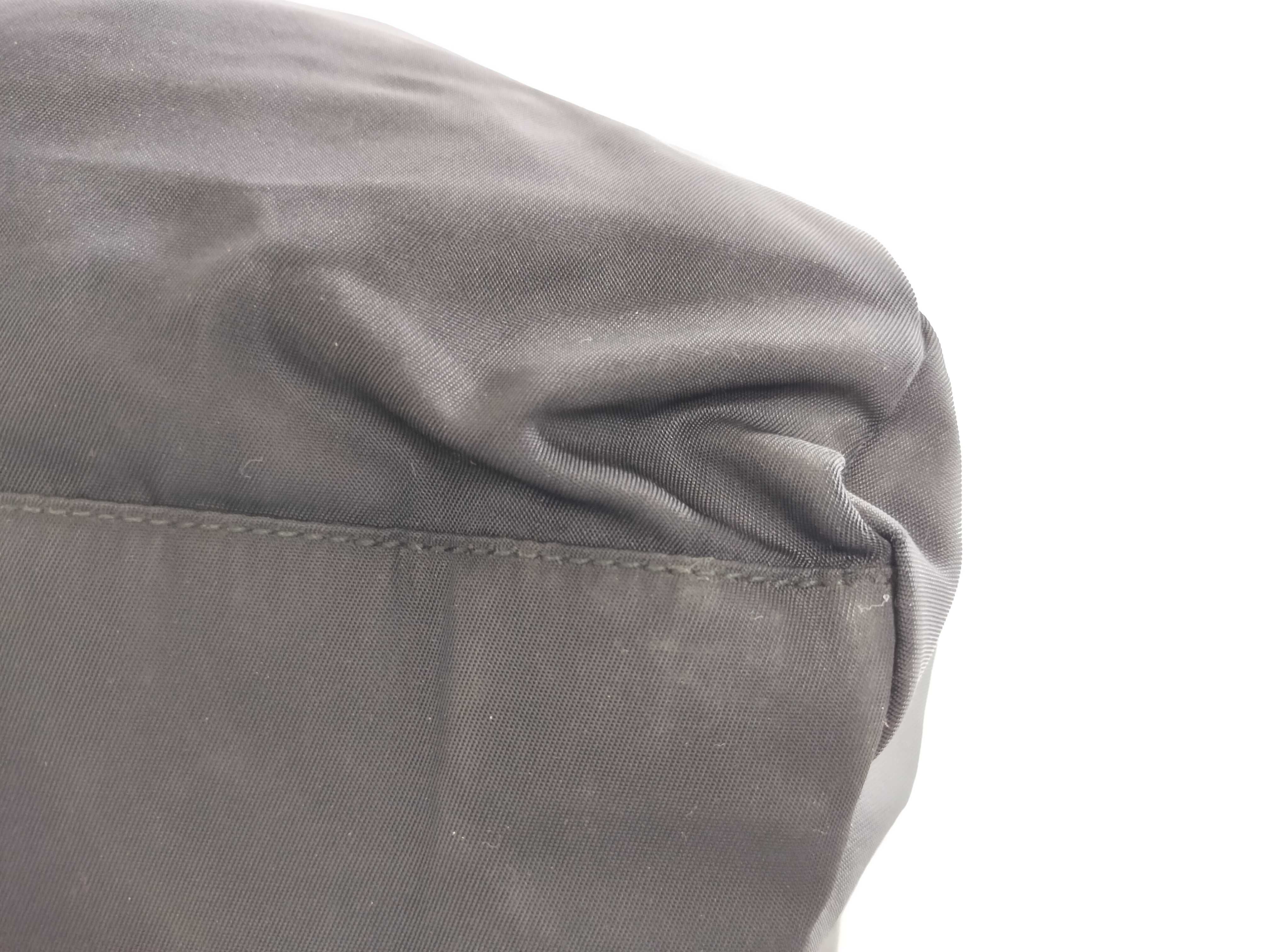 【水曜終了】(10709_0101)PRADA ナイロン 黒 マチ無し ハンド トートバッグ