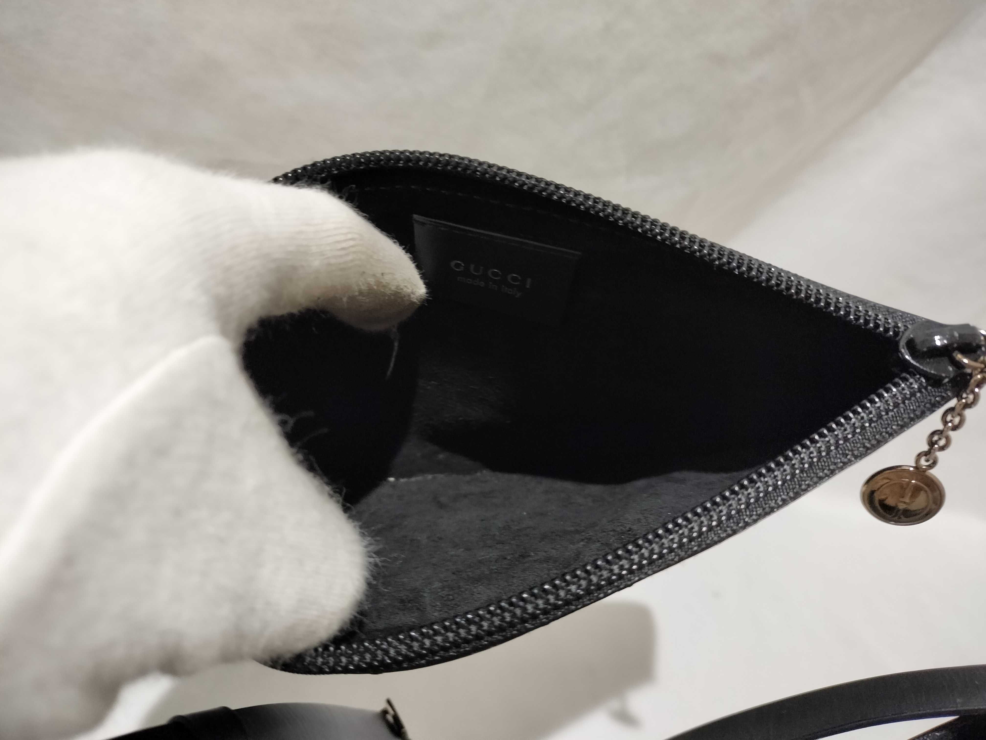 【水曜終了】(10709_0053)GUCCI ブラック 002058 ショルダーバッグ